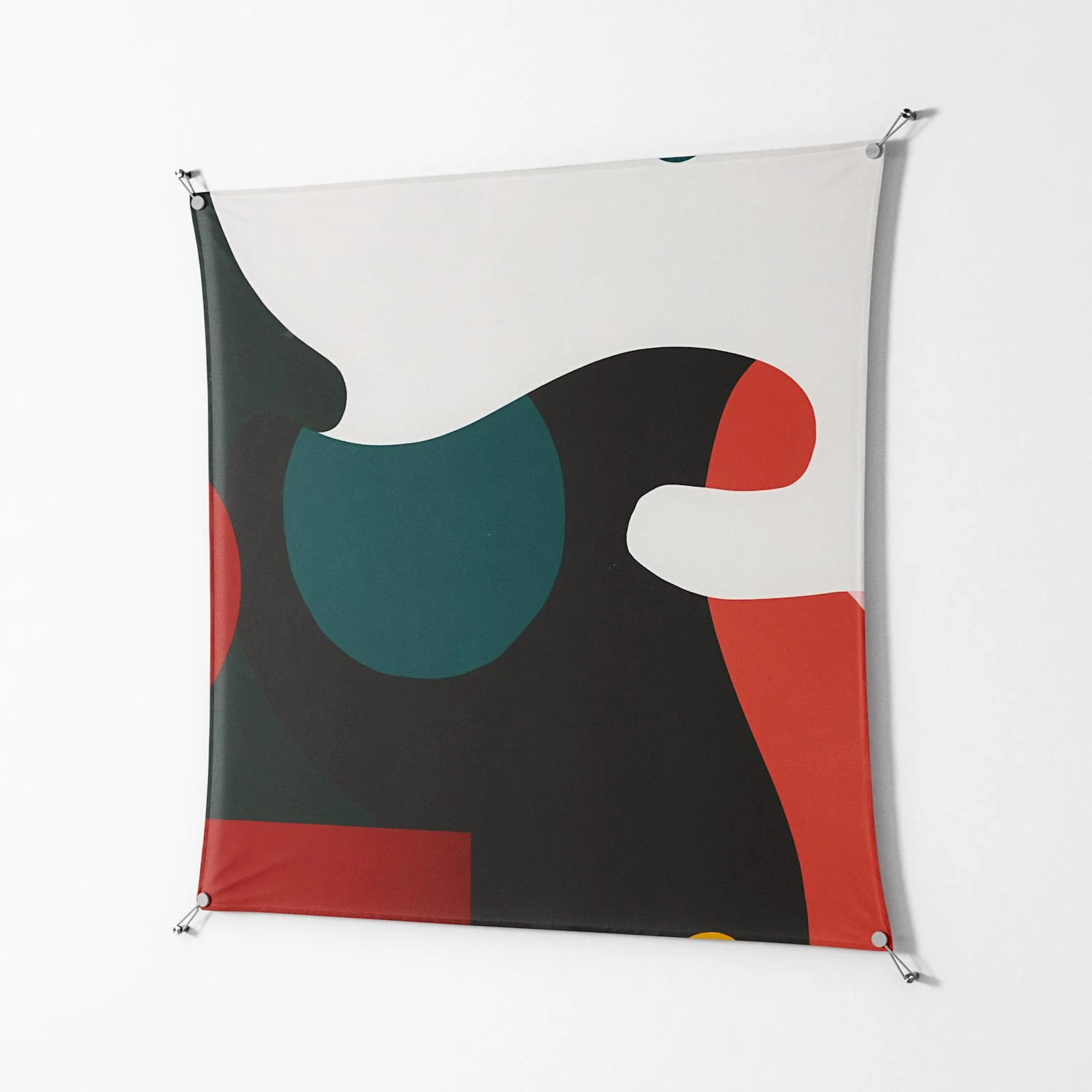 Plume - Work On Wall - Rikki Hewitt - Silver - 140 x 140 cm - Image 2