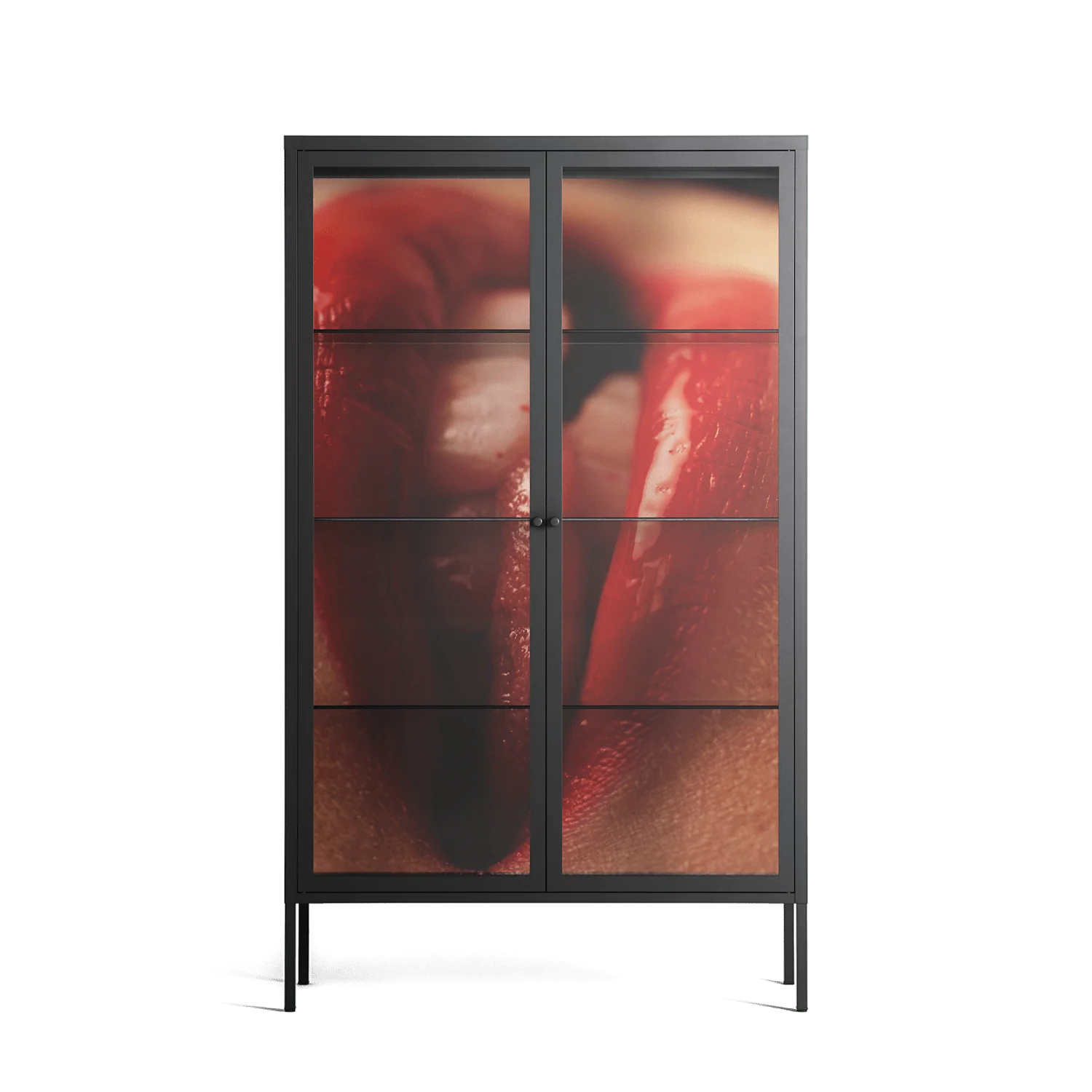 Red 2 - Cabinet - Nadia Ryder - Antracite - Clear glass