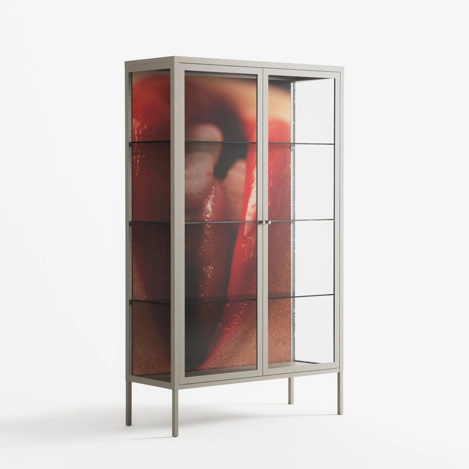 Red 2 - Cabinet - Nadia Ryder - Pebble - Clear glass - Image 4