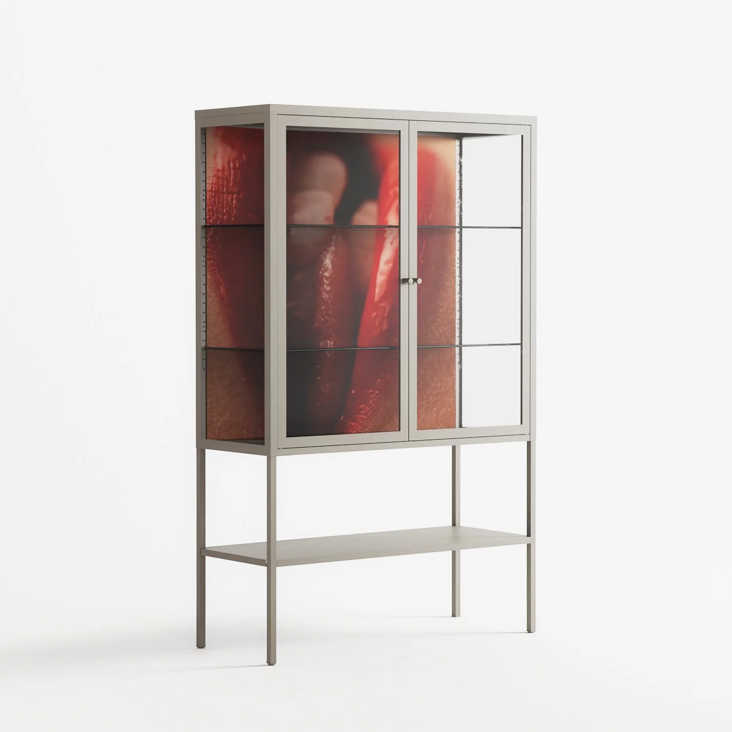 Red 2 - Loft Cabinet - Nadia Ryder - Pebble - Clear glass - Image 4