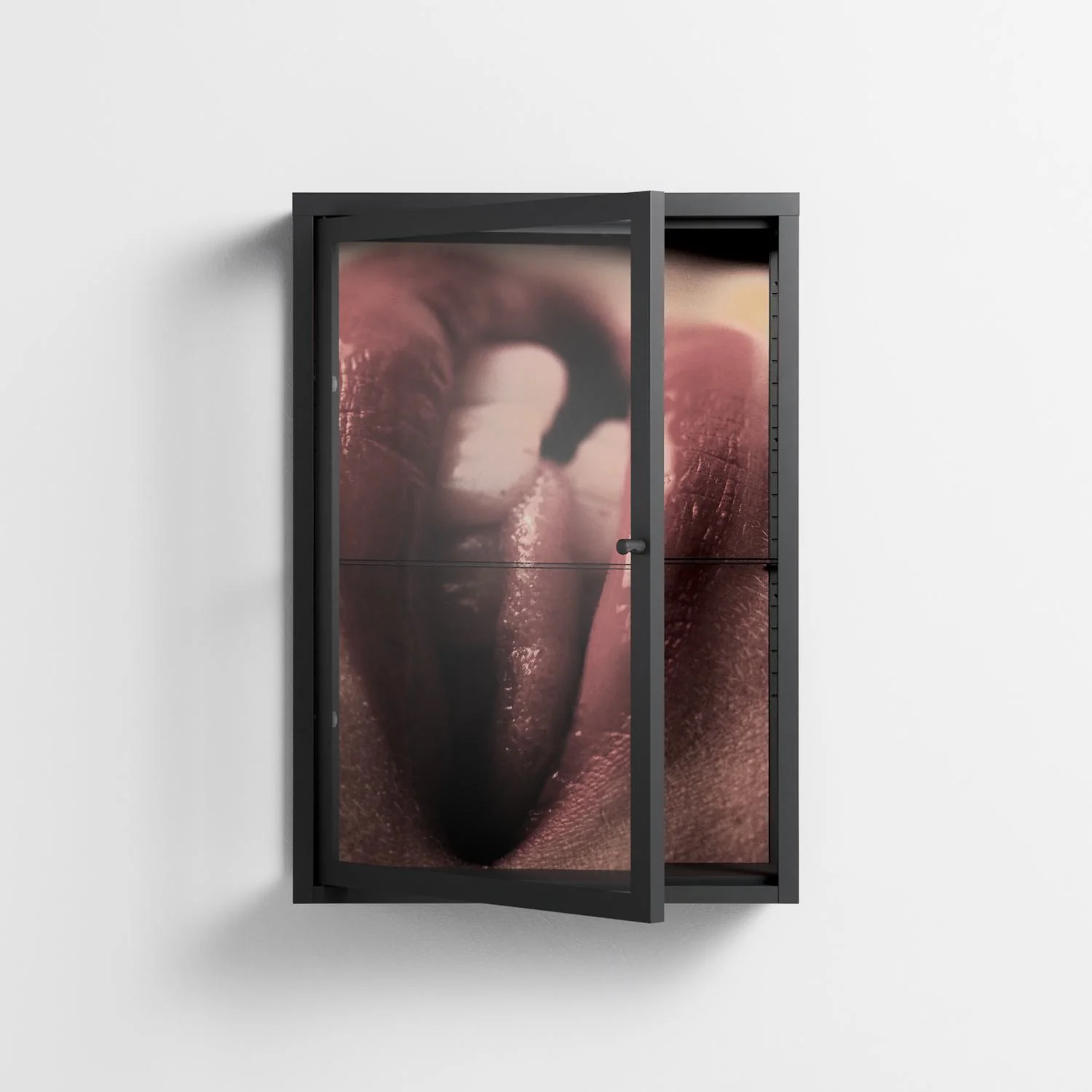 Red 2 - Wall Cabinet - Nadia Ryder - Antracite - Clear glass - Image 2