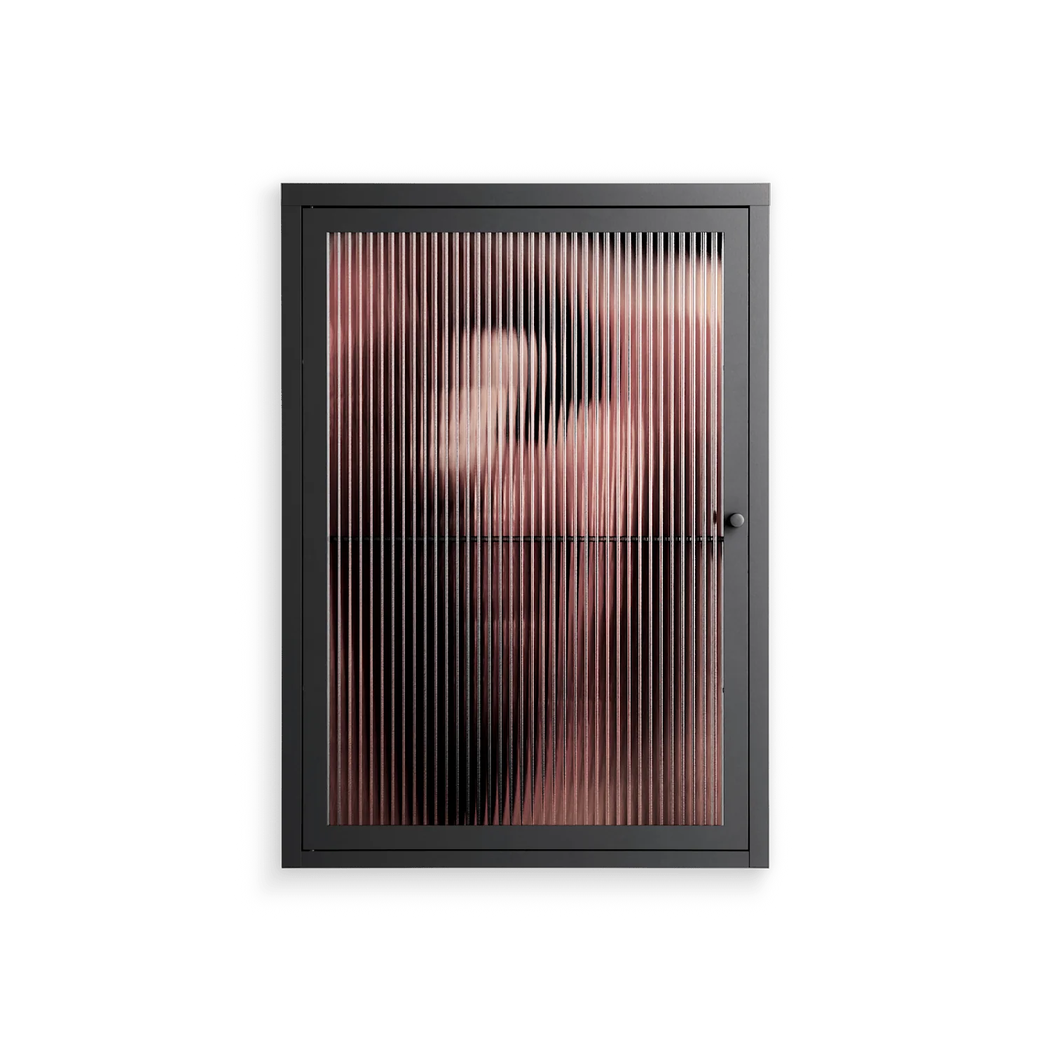 Red 2 - Wall Cabinet - Nadia Ryder - Antracite - Reeded glass