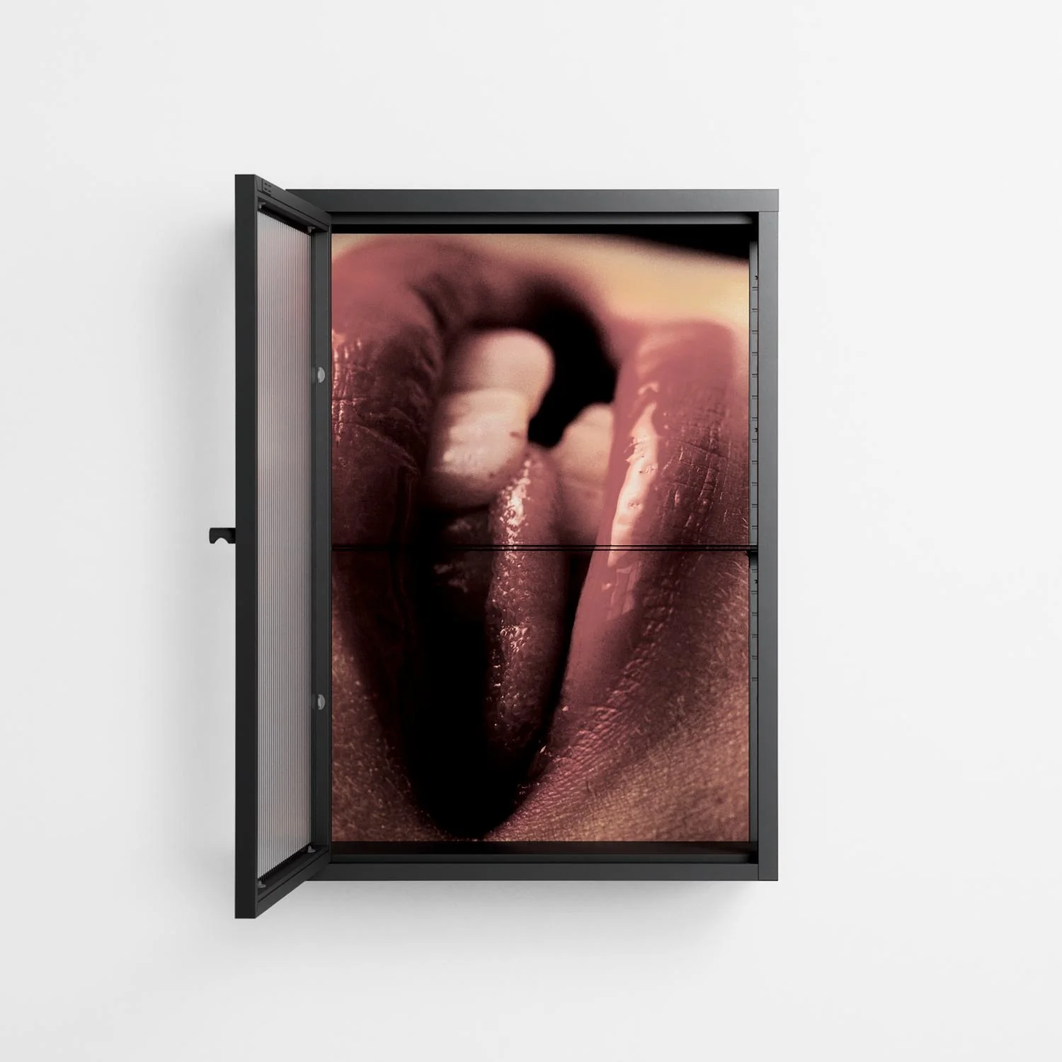 Red 2 - Wall Cabinet - Nadia Ryder - Antracite - Reeded glass - Image 3