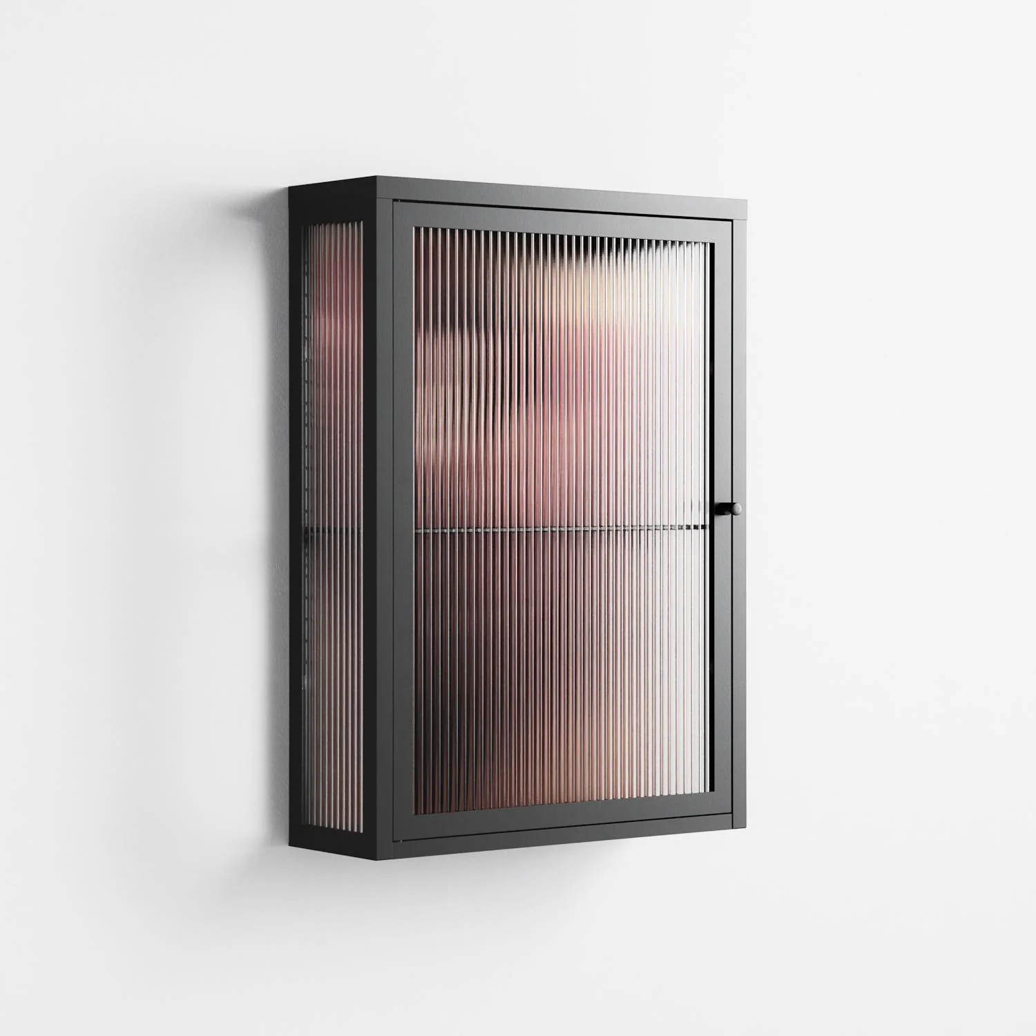 Red 2 - Wall Cabinet - Nadia Ryder - Antracite - Reeded glass - Image 4