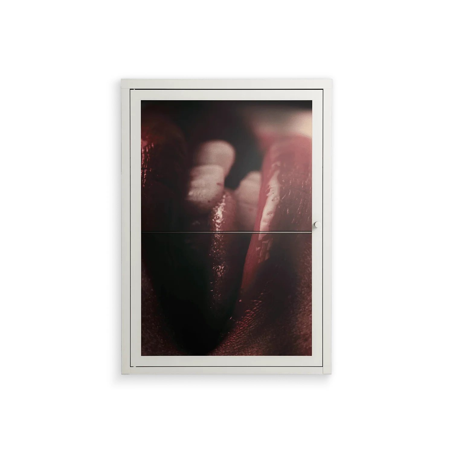 Red 2 - Wall Cabinet - Nadia Ryder - Chalk - Clear glass