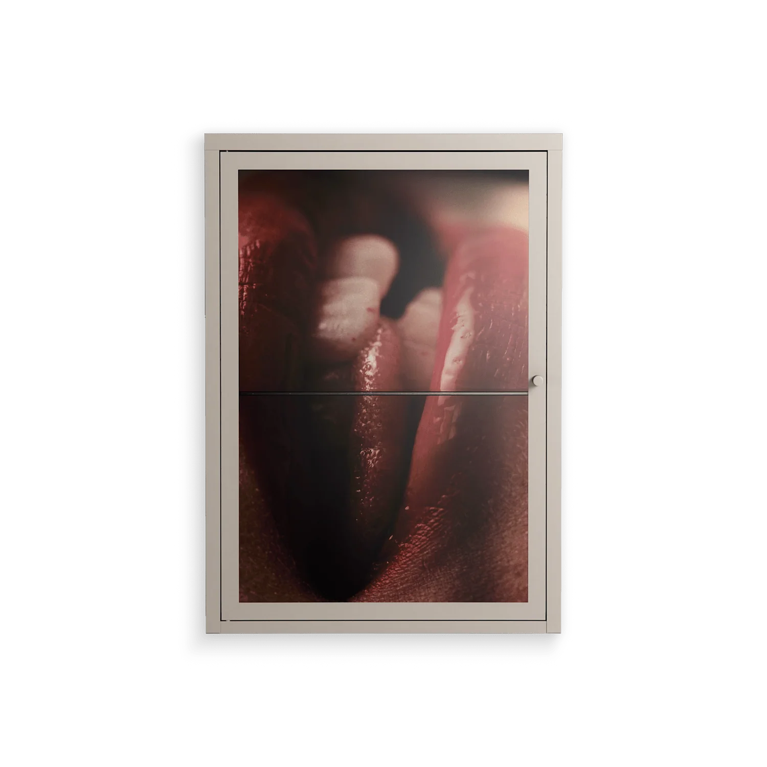 Red 2 - Wall Cabinet - Nadia Ryder - Pebble - Clear glass