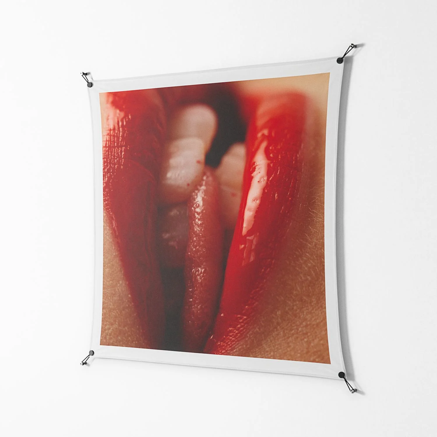 Red 2 - Work On Wall - Nadia Ryder - Black - 140 x 140 cm - Image 2