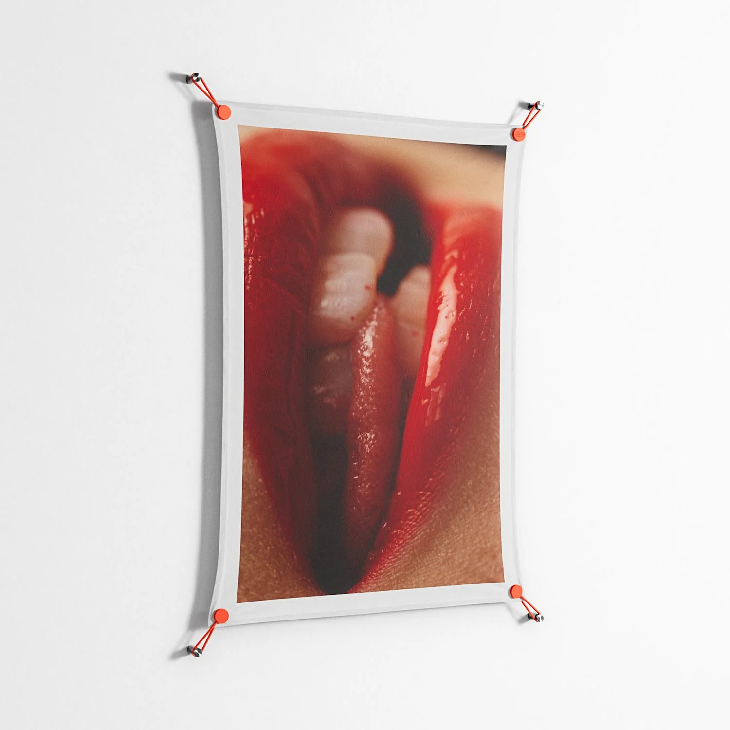 Red 2 - Work On Wall - Nadia Ryder - Orange - 70 x 100 cm - Image 2