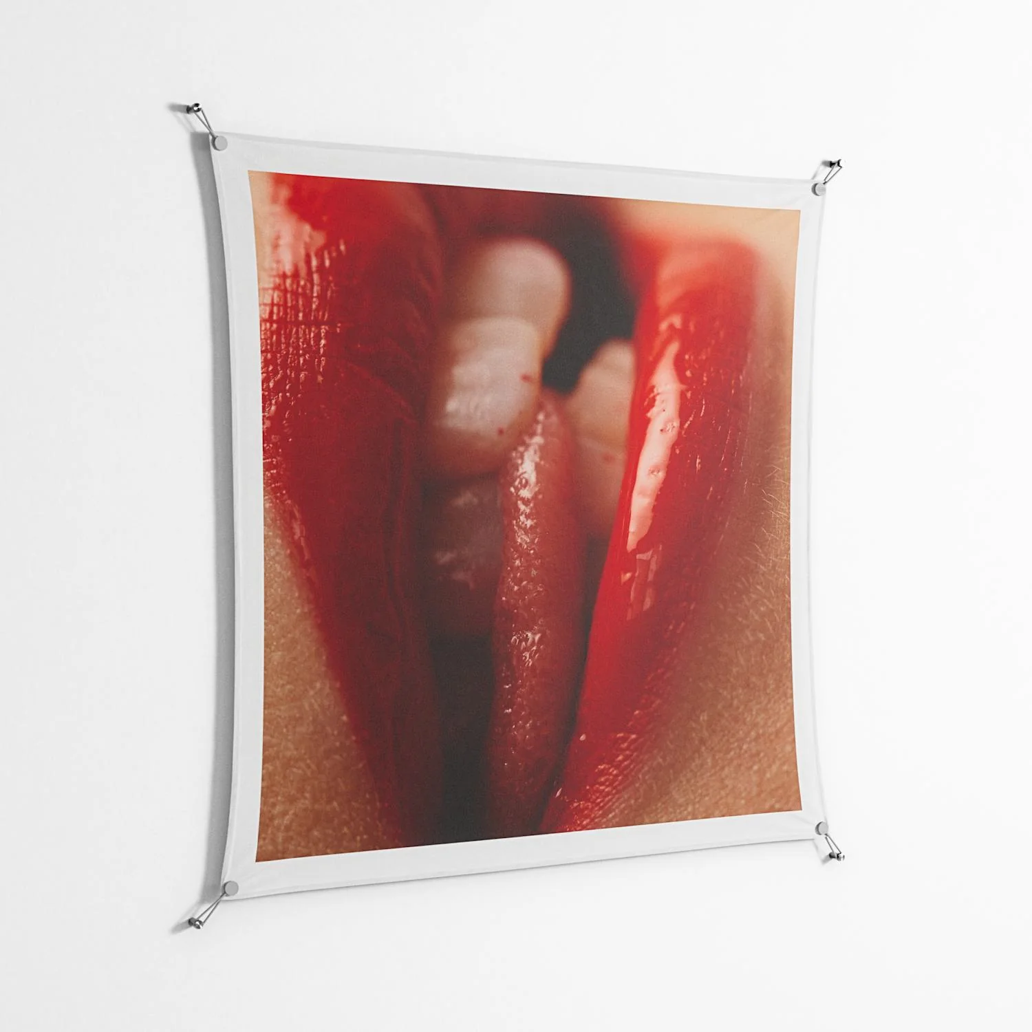 Red 2 - Work On Wall - Nadia Ryder - Silver - 140 x 140 cm - Image 2