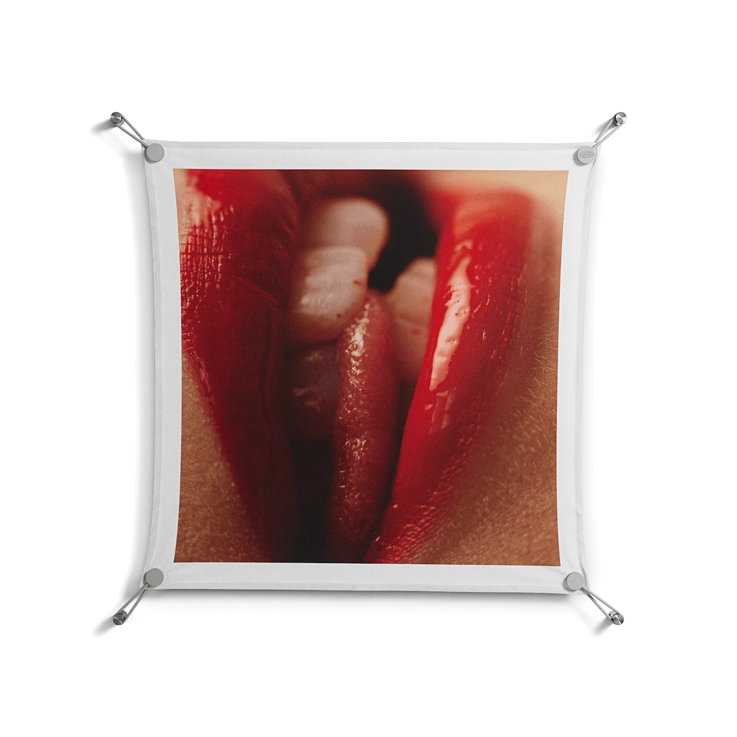 Red 2 - Work On Wall - Nadia Ryder - Silver - 70 x 70 cm