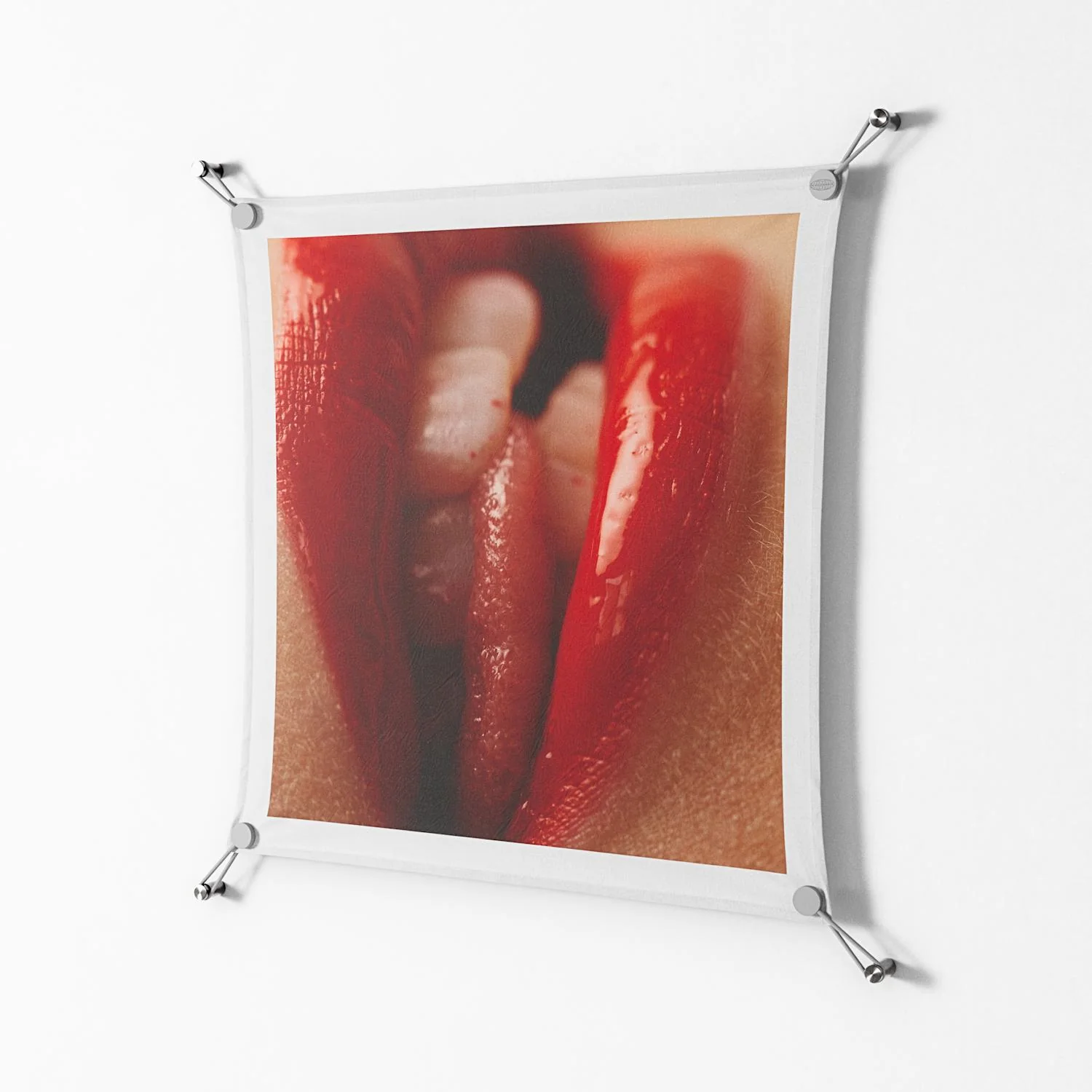 Red 2 - Work On Wall - Nadia Ryder - Silver - 70 x 70 cm - Image 2