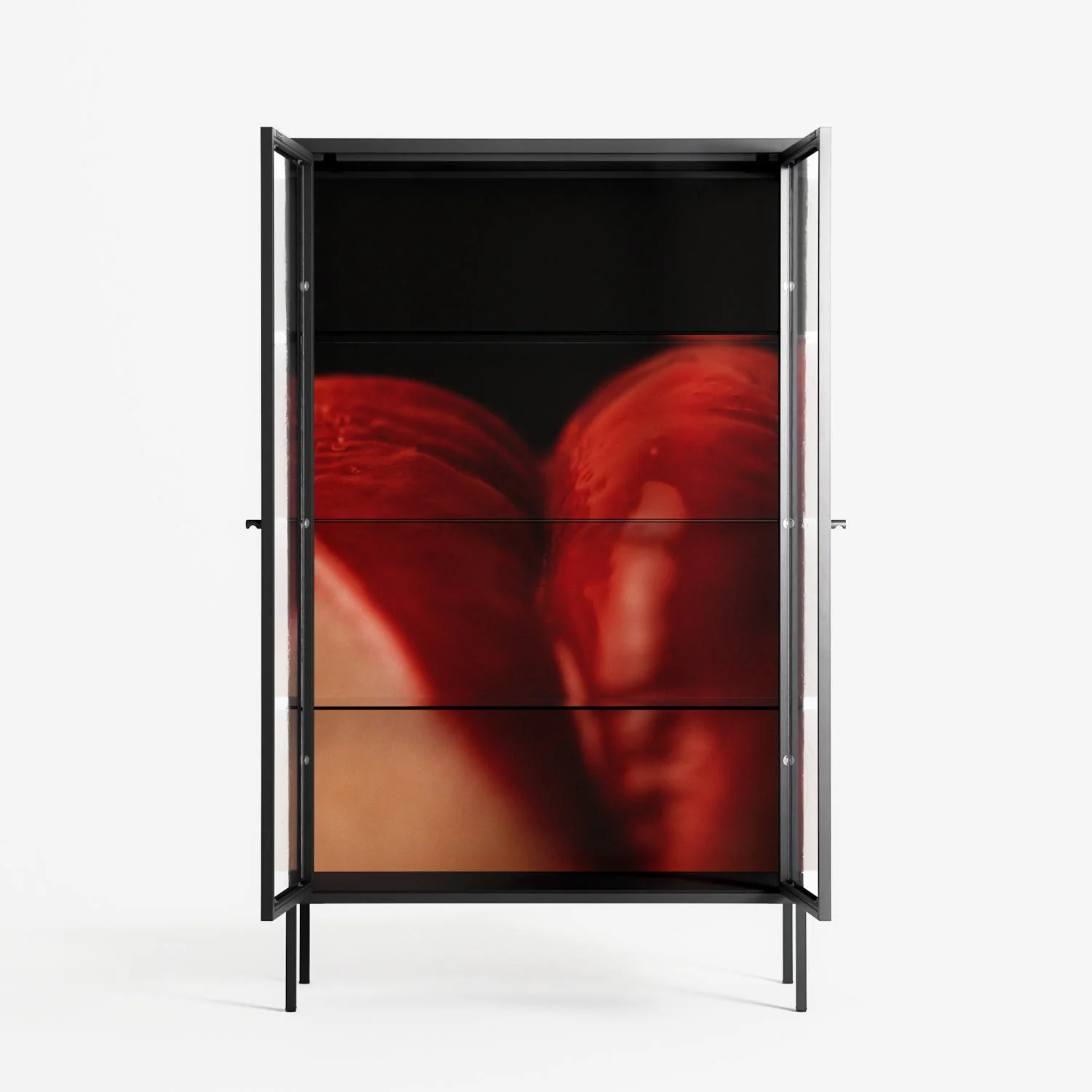 Red 3 - Cabinet - Nadia Ryder - Antracite - Clear glass - Image 3
