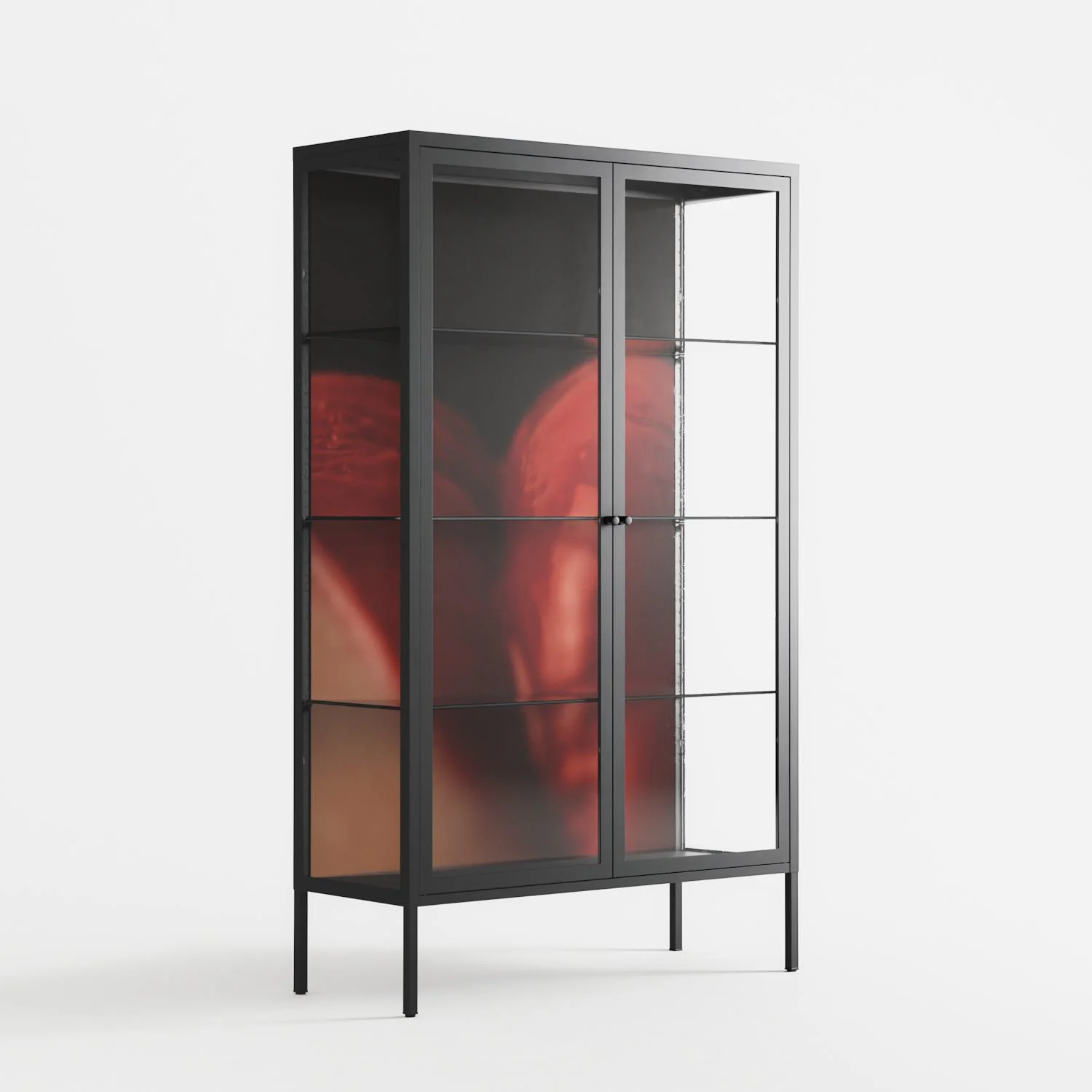 Red 3 - Cabinet - Nadia Ryder - Antracite - Clear glass - Image 4