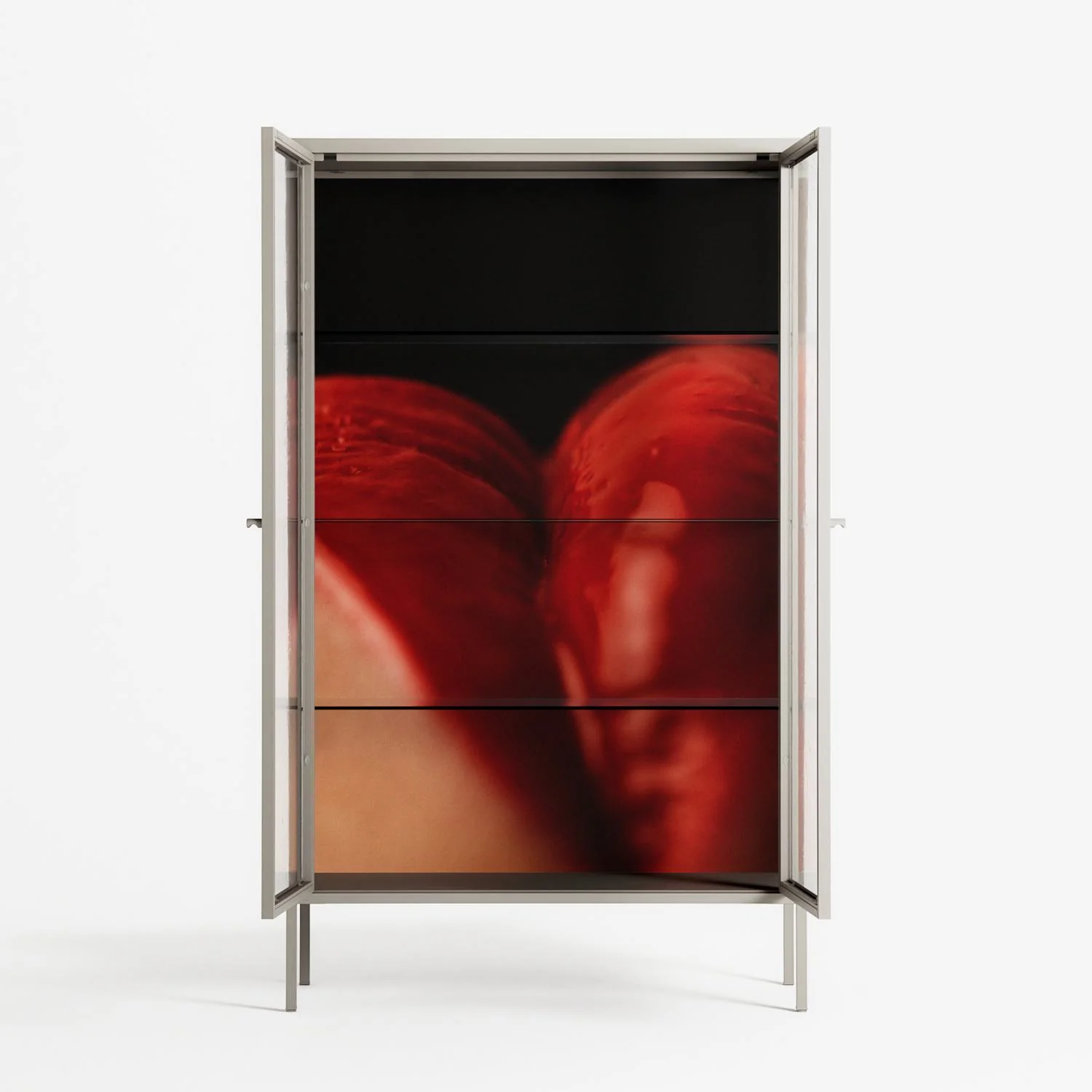 Red 3 - Cabinet - Nadia Ryder - Pebble - Clear glass - Image 3