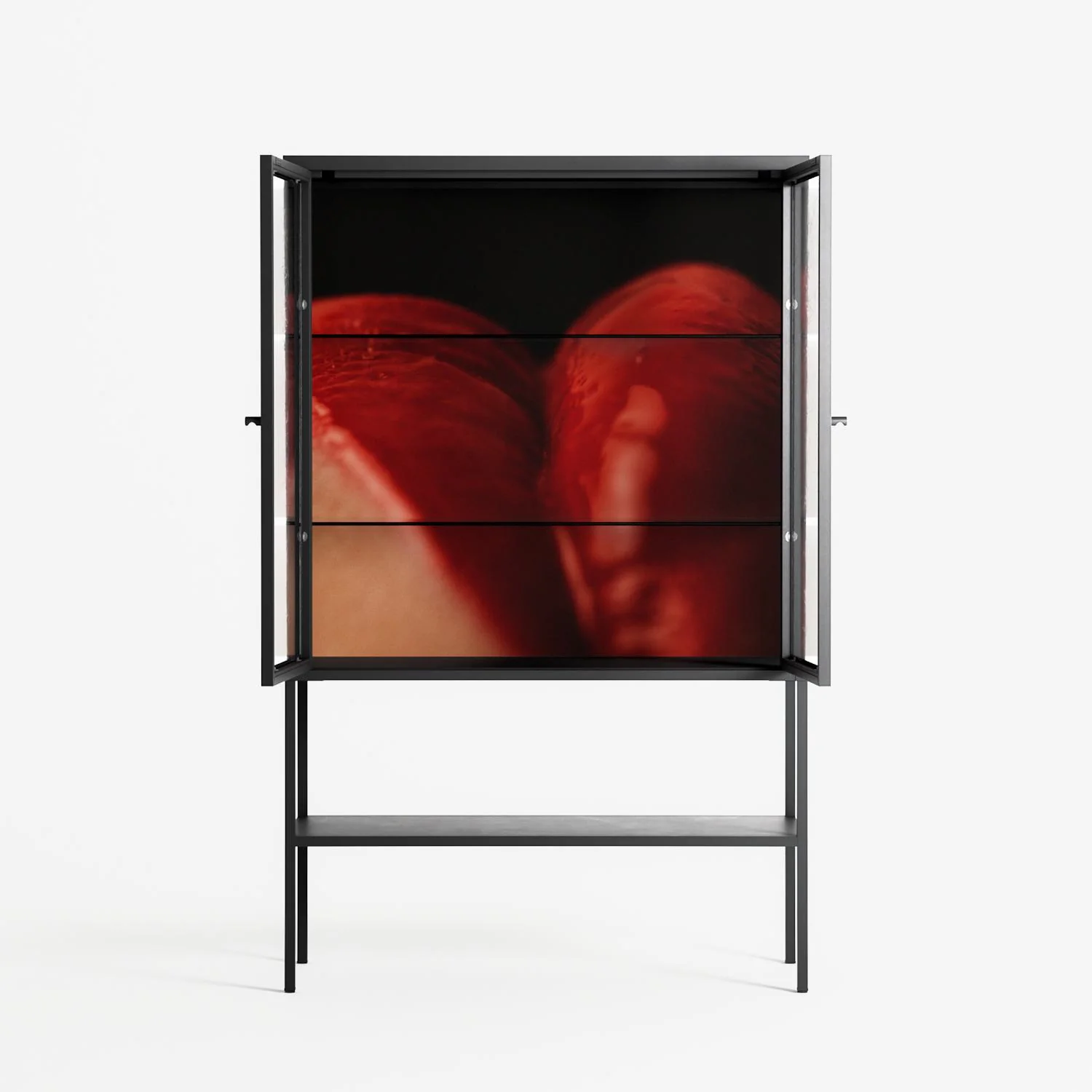 Red 3 - Loft Cabinet - Nadia Ryder - Antracite - Clear glass - Image 3