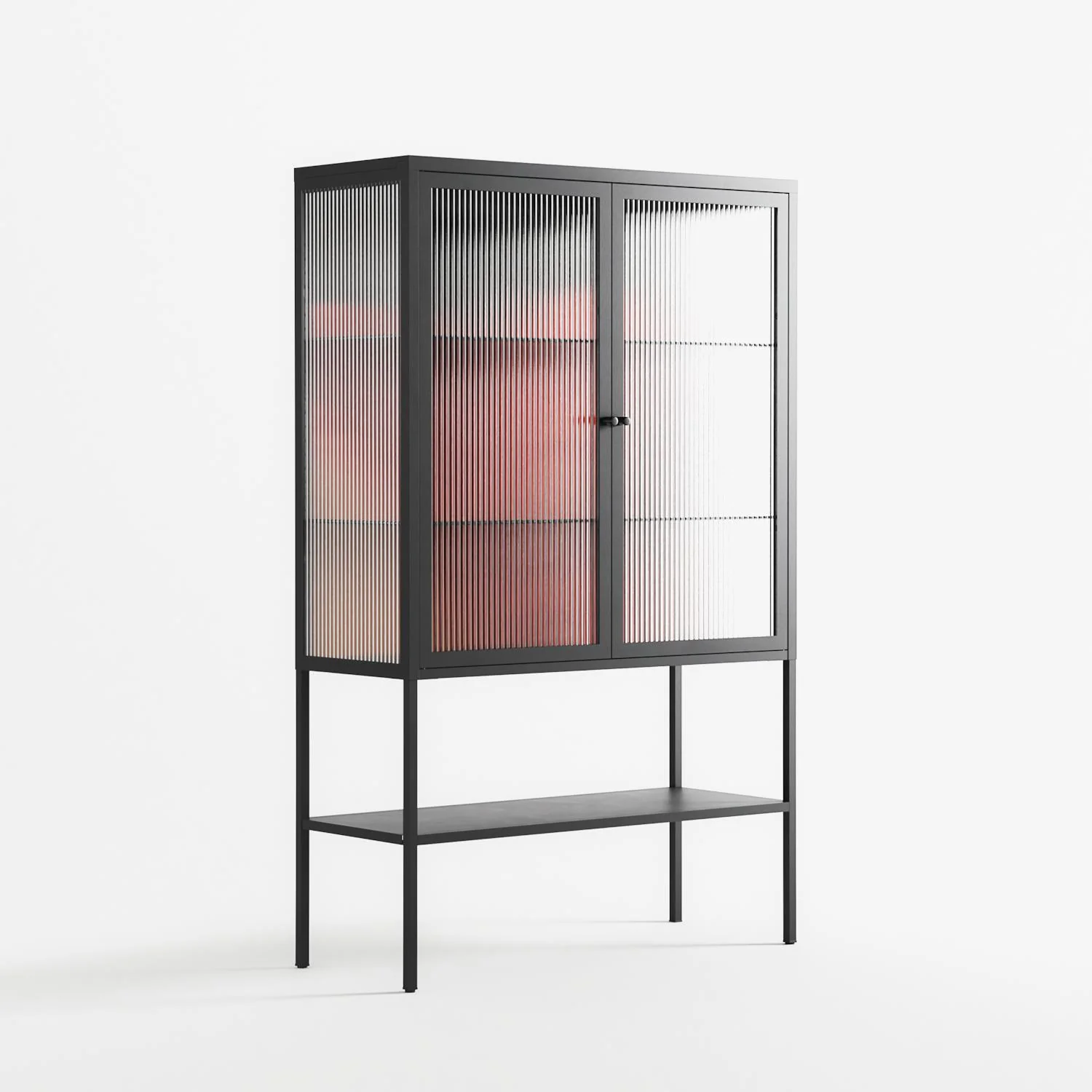 Red 3 - Loft Cabinet - Nadia Ryder - Antracite - Reeded glass - Image 4