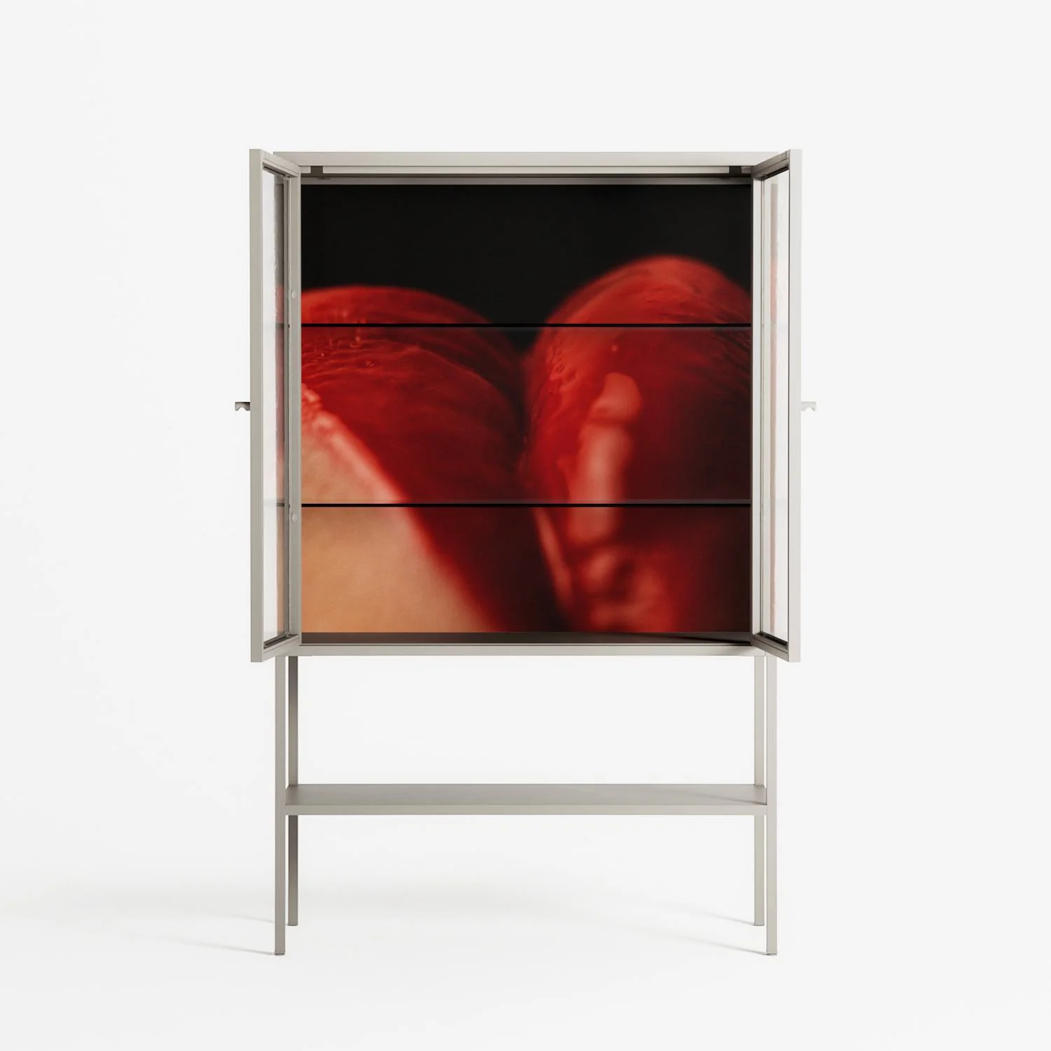 Red 3 - Loft Cabinet - Nadia Ryder - Pebble - Clear glass - Image 3