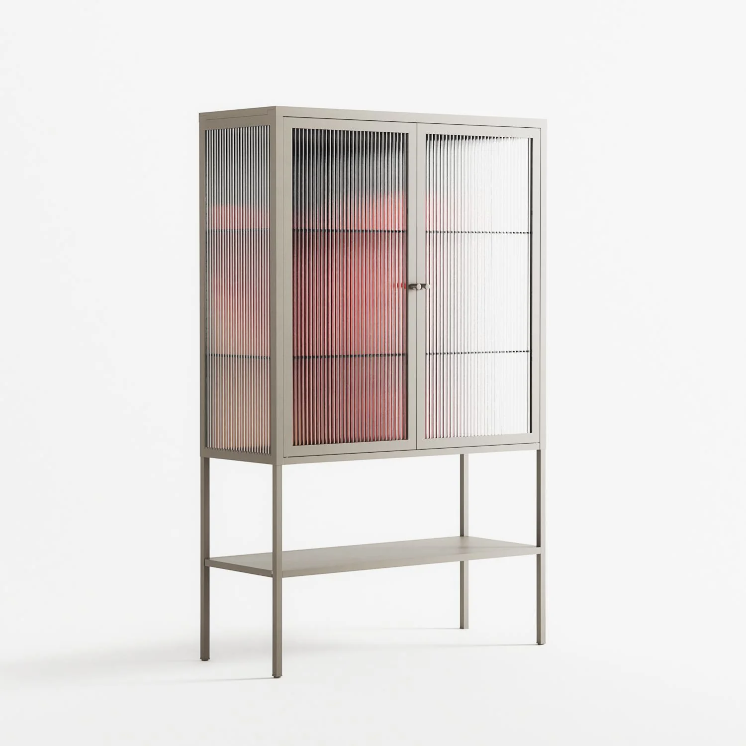 Red 3 - Loft Cabinet - Nadia Ryder - Pebble - Reeded glass - Image 4