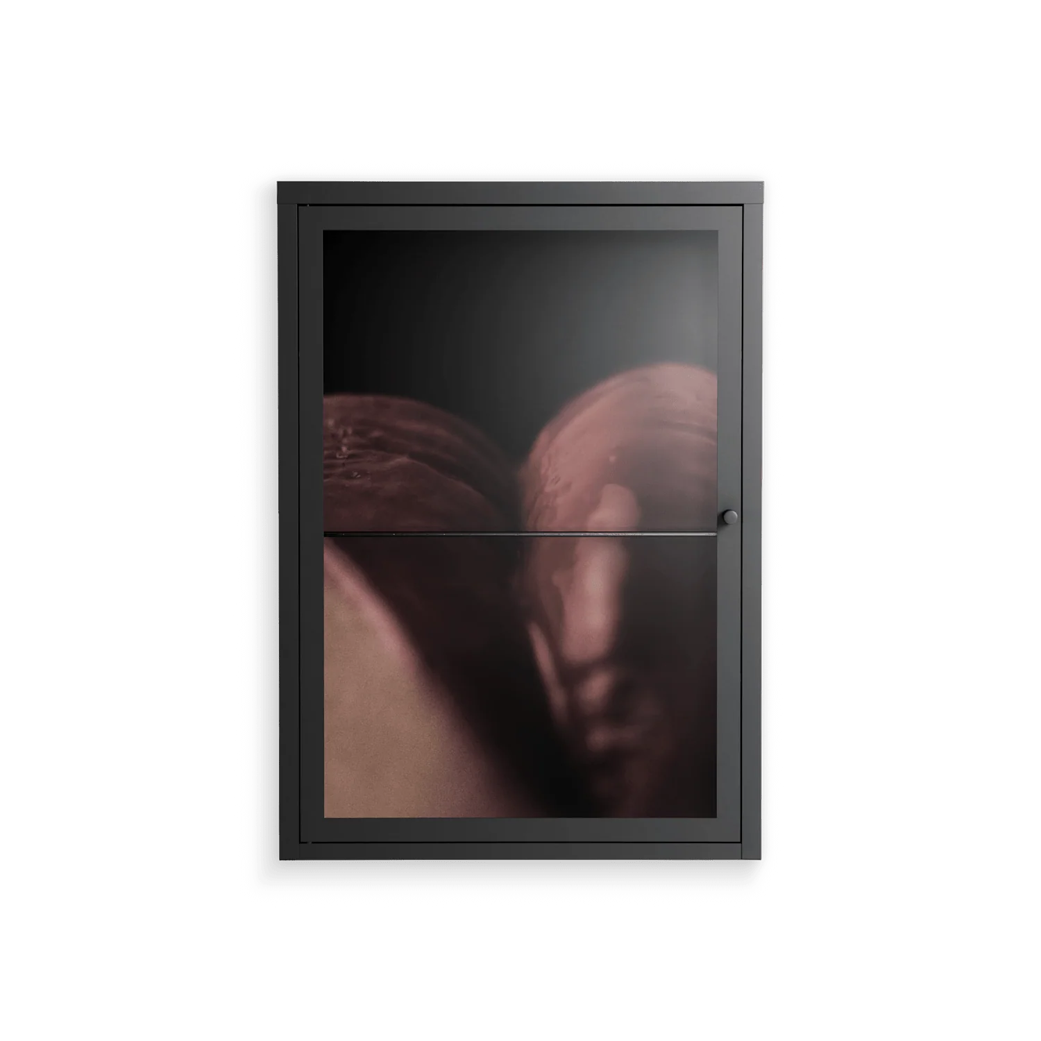Red 3 - Wall Cabinet - Nadia Ryder - Antracite - Clear glass