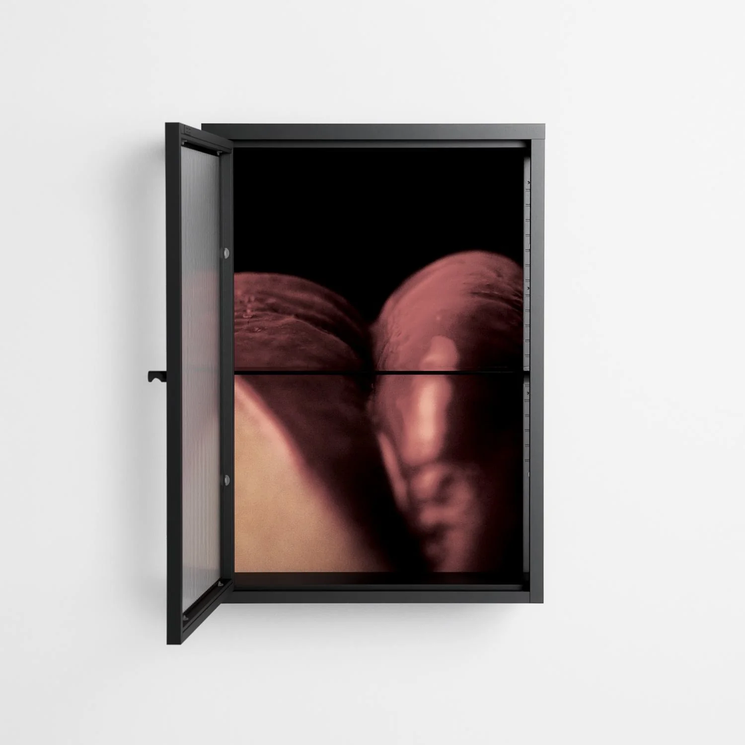 Red 3 - Wall Cabinet - Nadia Ryder - Antracite - Reeded glass - Image 3