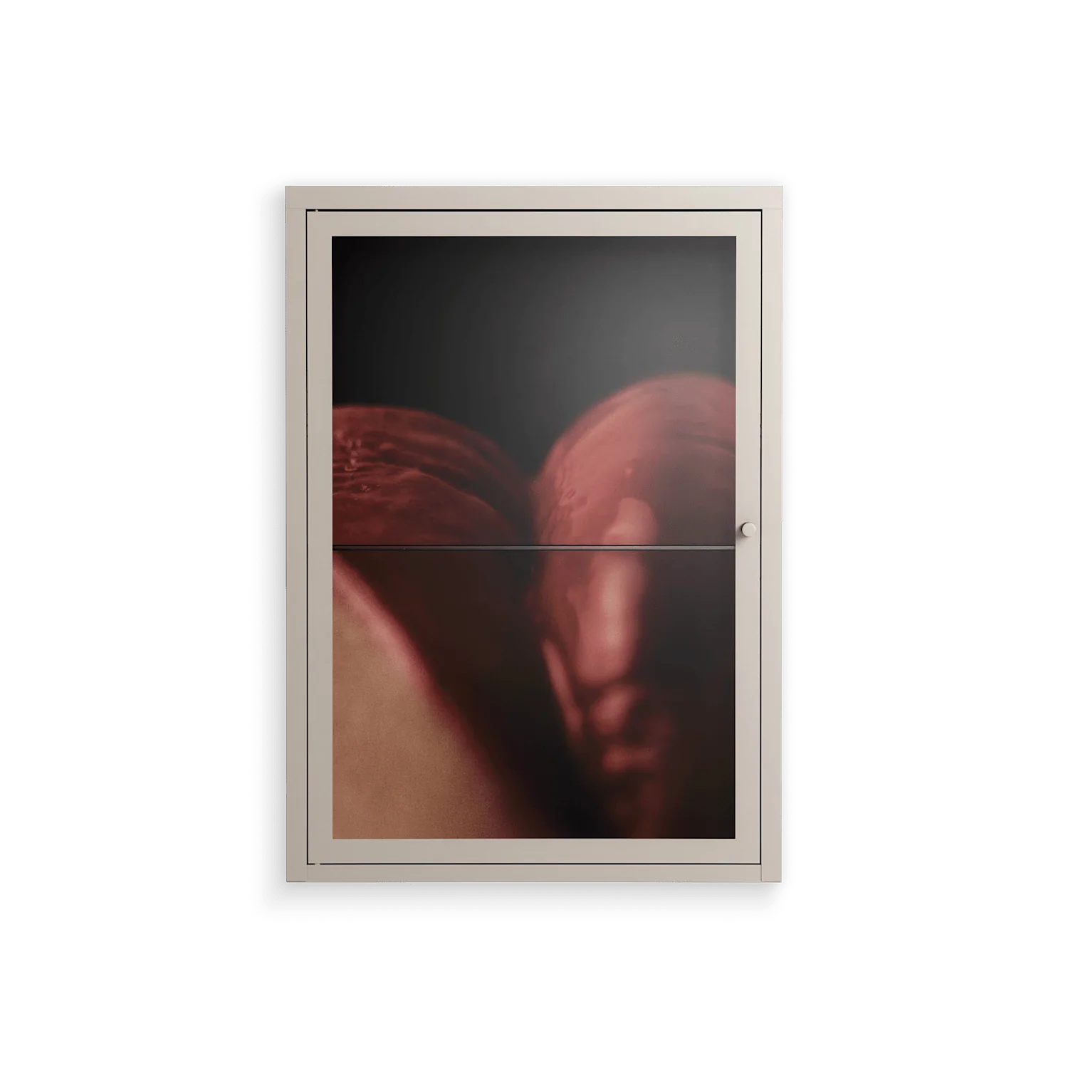 Red 3 - Wall Cabinet - Nadia Ryder - Pebble - Clear glass