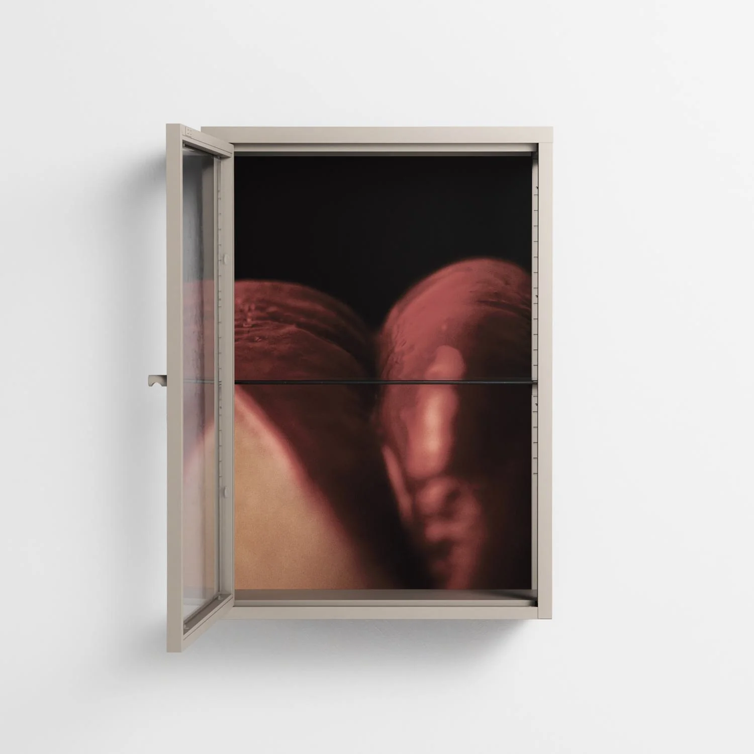 Red 3 - Wall Cabinet - Nadia Ryder - Pebble - Clear glass - Image 3