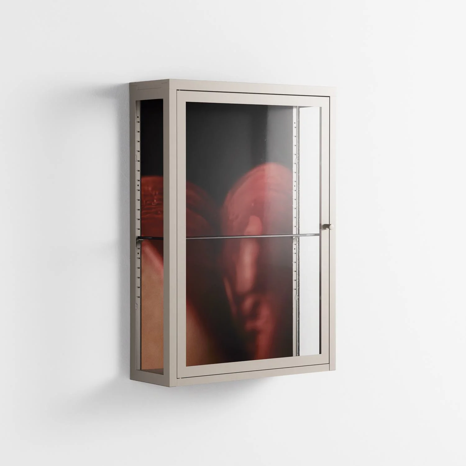 Red 3 - Wall Cabinet - Nadia Ryder - Pebble - Clear glass - Image 4