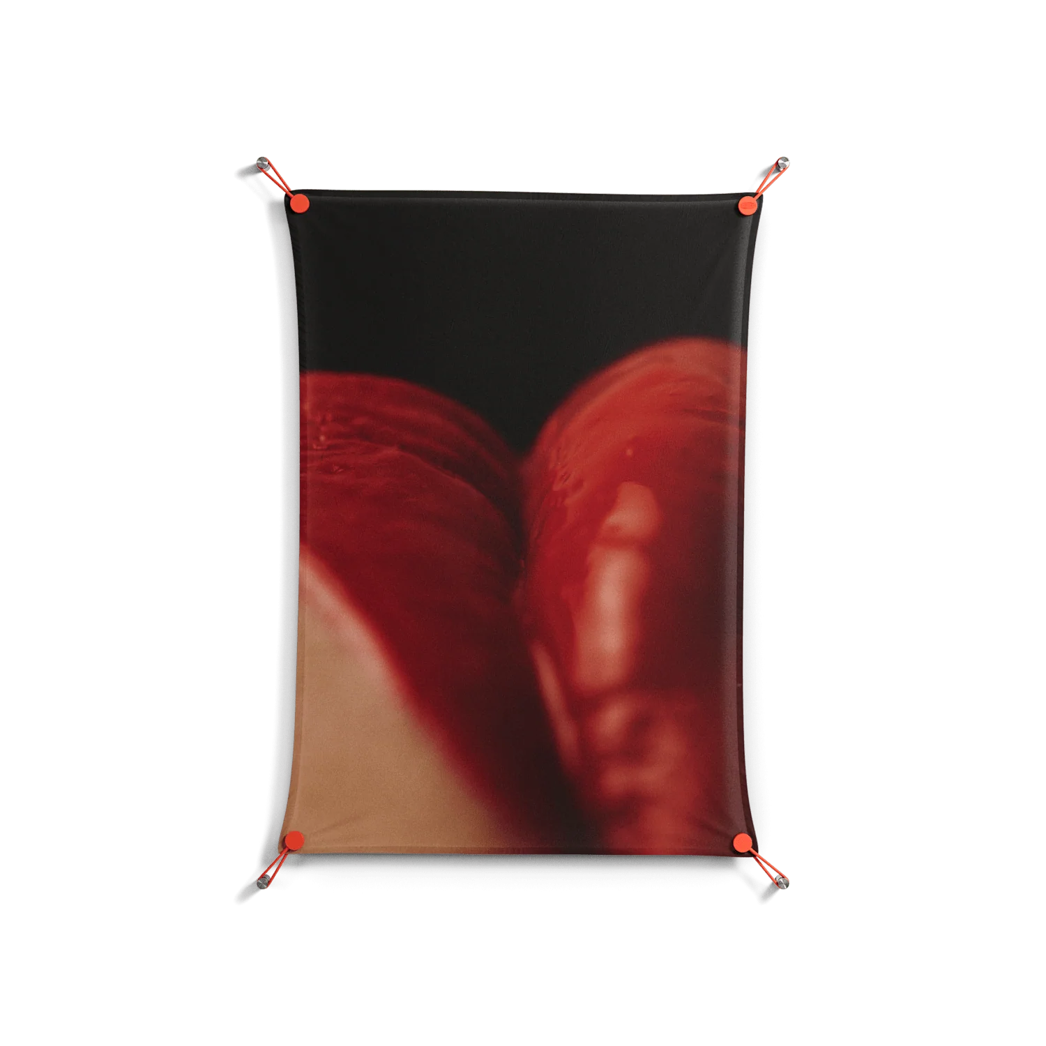 Red 3 - Work On Wall - Nadia Ryder - Orange - 70 x 100 cm