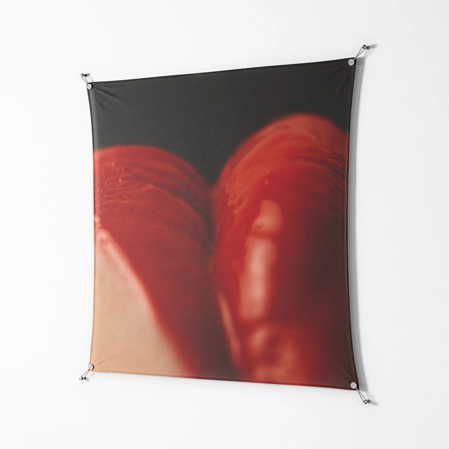Red 3 - Work On Wall - Nadia Ryder - Silver - 140 x 140 cm - Image 2