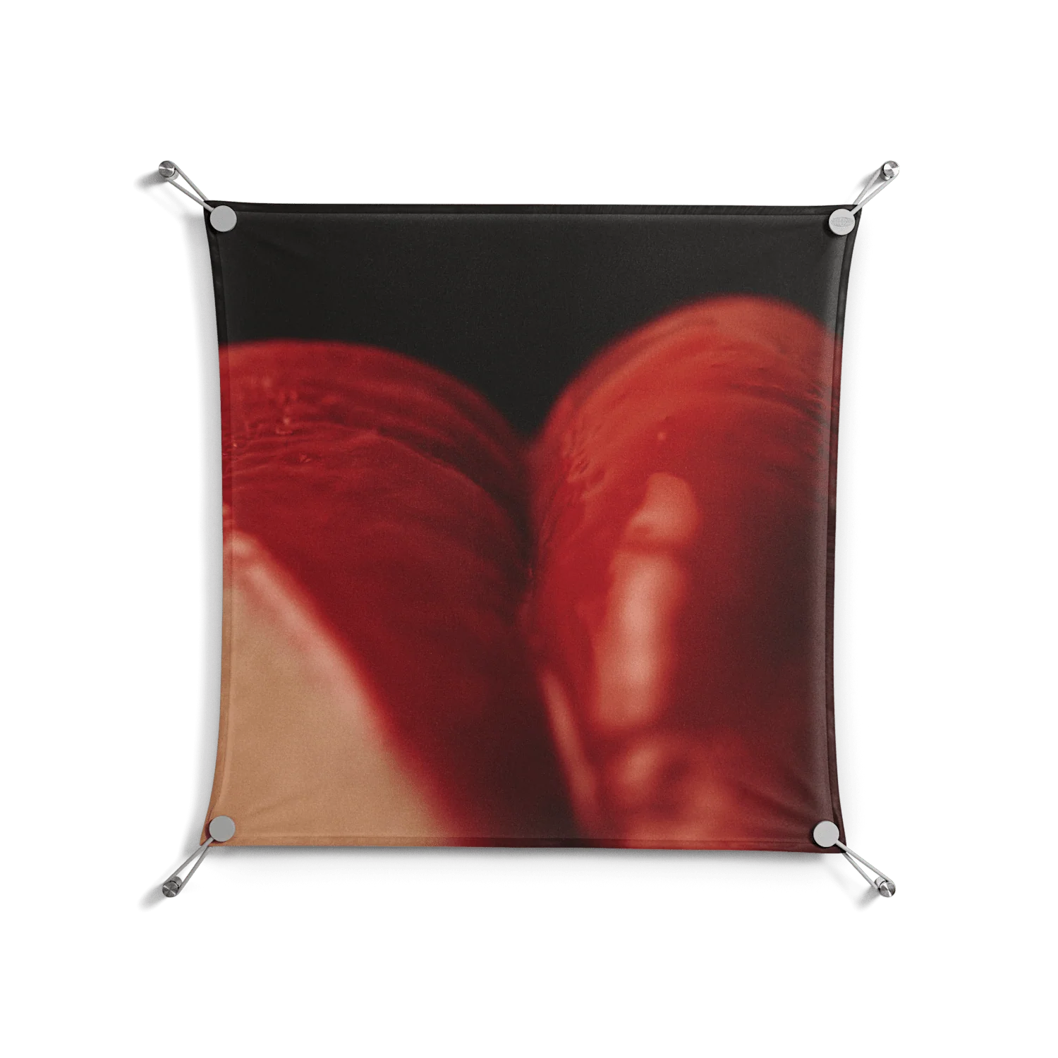 Red 3 - Work On Wall - Nadia Ryder - Silver - 70 x 70 cm