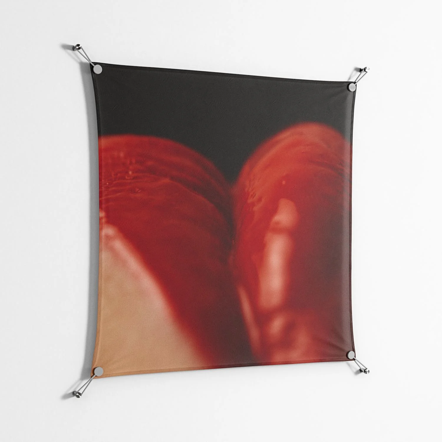 Red 3 - Work On Wall - Nadia Ryder - Silver - 90 x 90 cm - Image 2