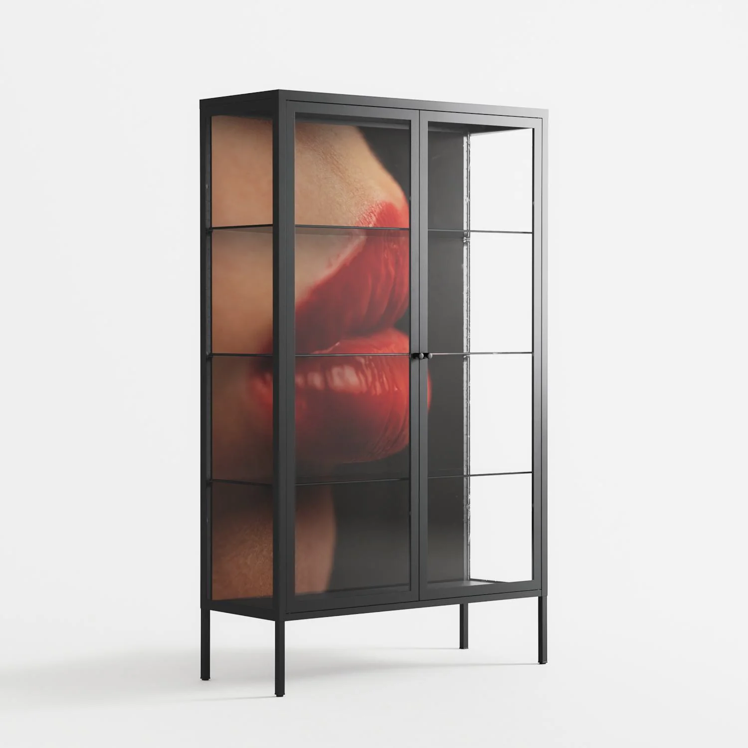 Red 4 - Cabinet - Nadia Ryder - Antracite - Clear glass - Image 4