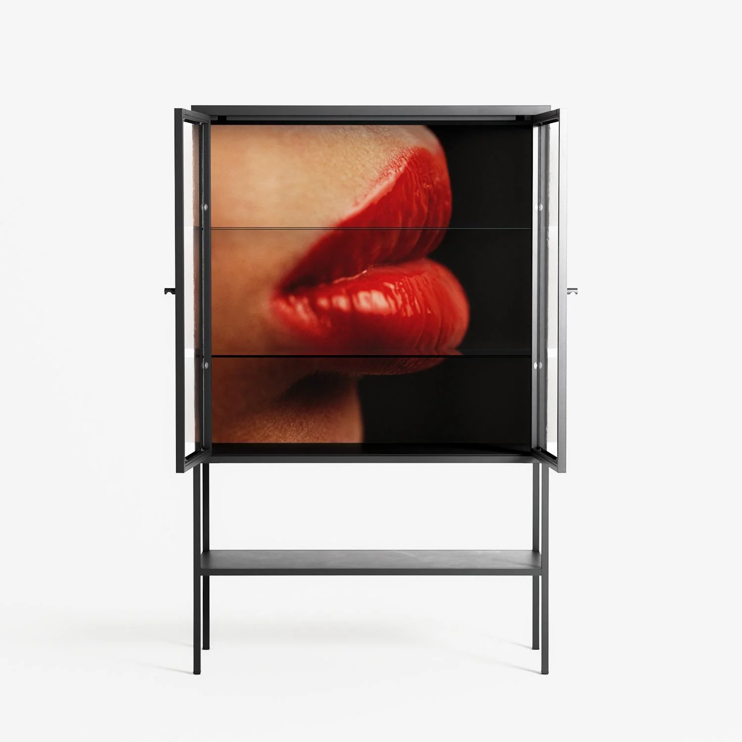 Red 4 - Loft Cabinet - Nadia Ryder - Antracite - Clear glass - Image 3