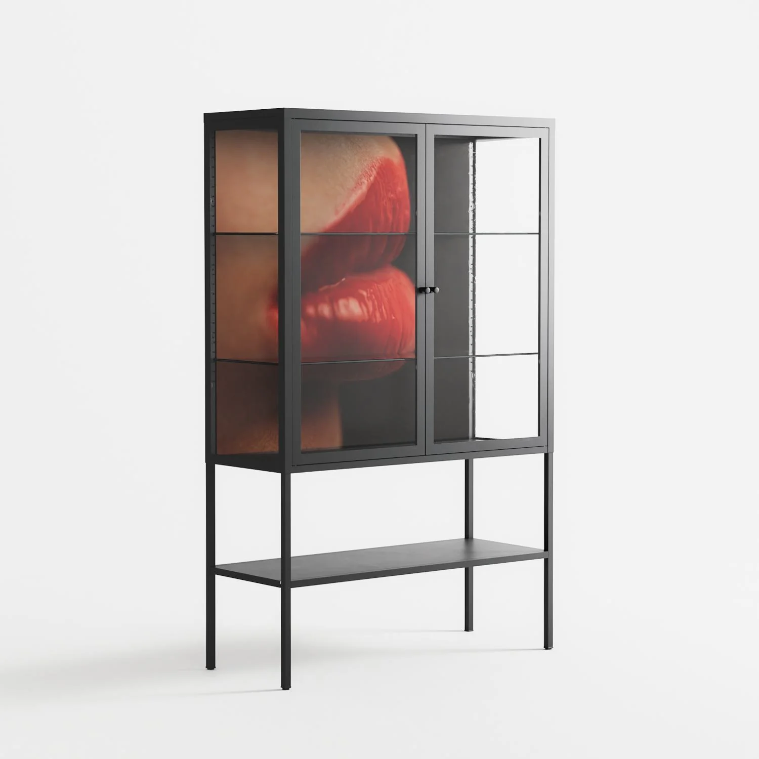 Red 4 - Loft Cabinet - Nadia Ryder - Antracite - Clear glass - Image 4