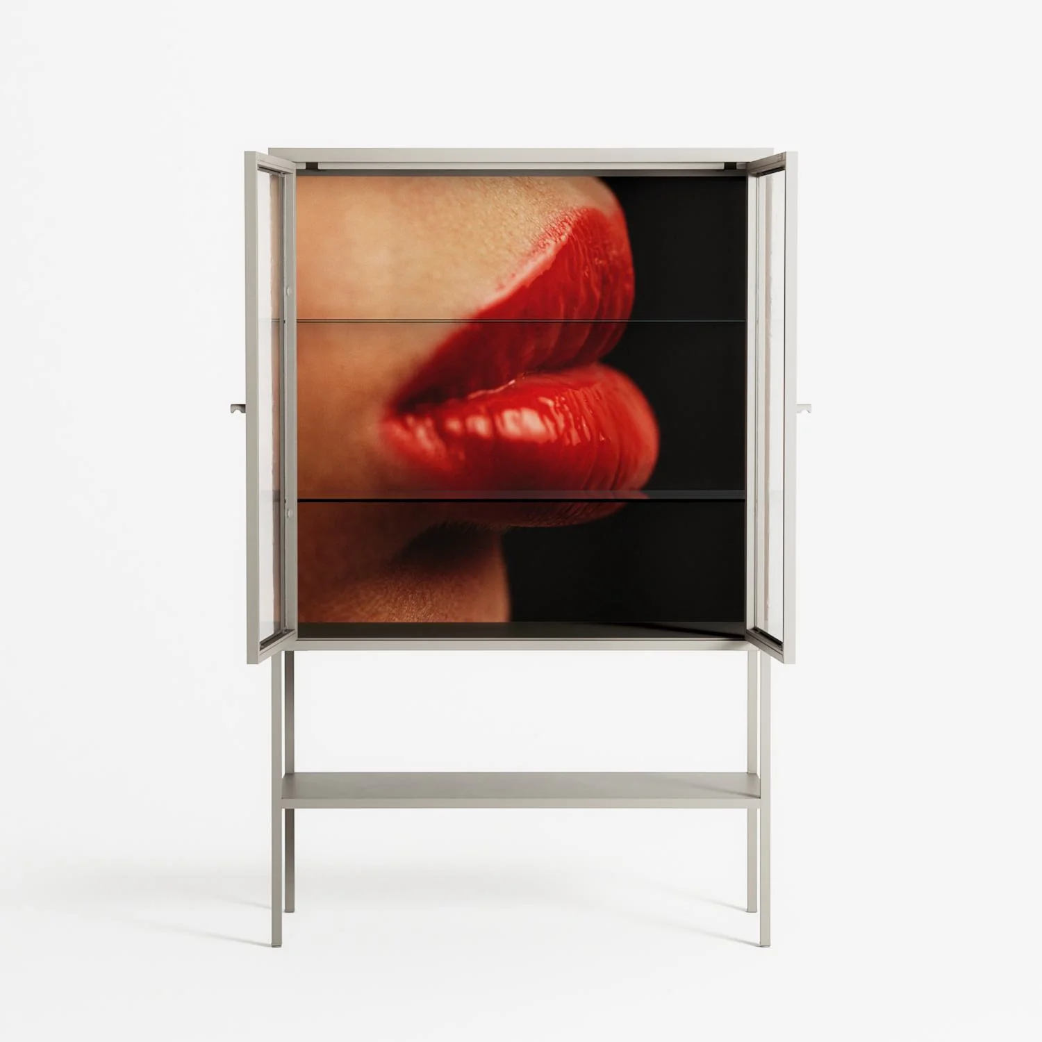 Red 4 - Loft Cabinet - Nadia Ryder - Pebble - Clear glass - Image 3