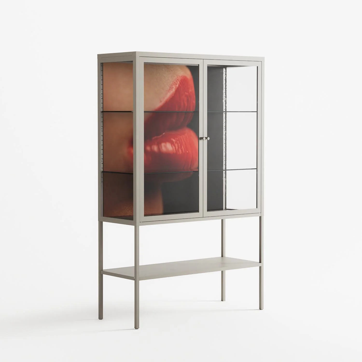 Red 4 - Loft Cabinet - Nadia Ryder - Pebble - Clear glass - Image 4