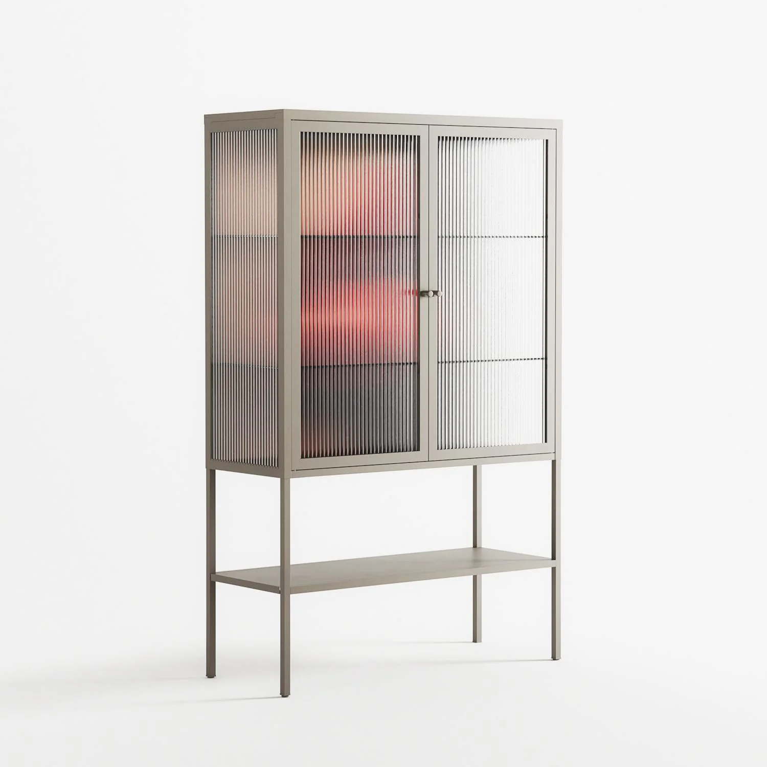 Red 4 - Loft Cabinet - Nadia Ryder - Pebble - Reeded glass - Image 4