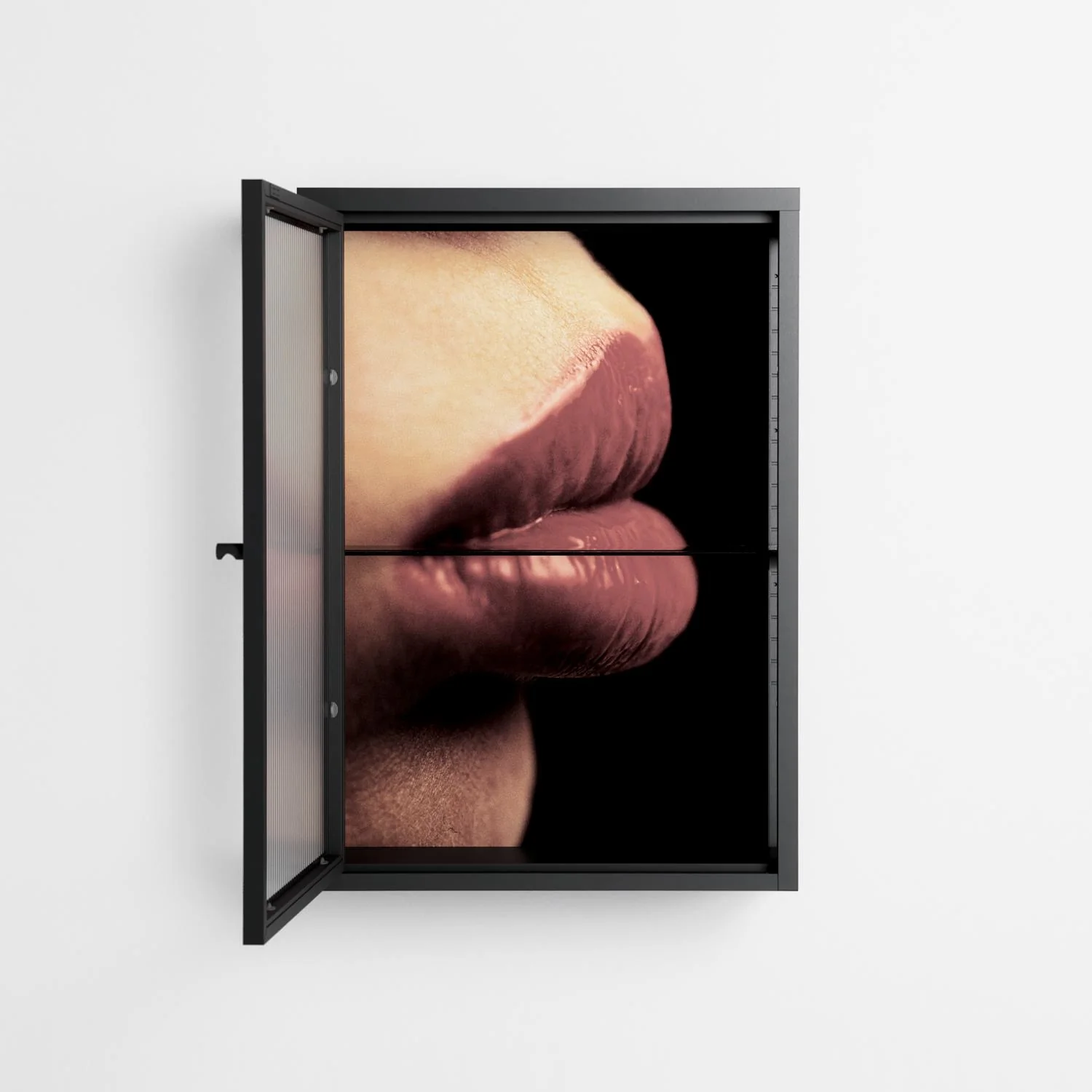 Red 4 - Wall Cabinet - Nadia Ryder - Antracite - Reeded glass - Image 3