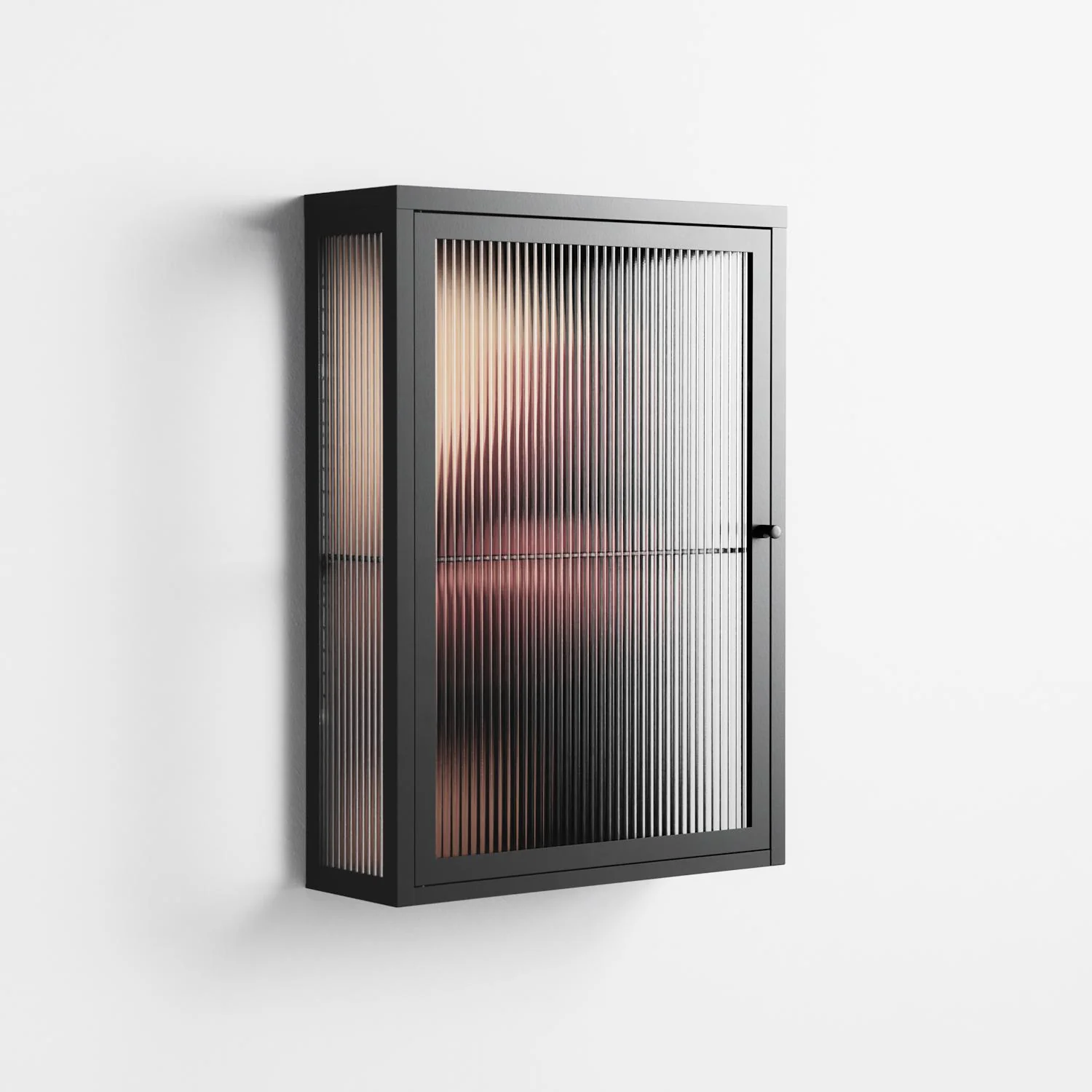 Red 4 - Wall Cabinet - Nadia Ryder - Antracite - Reeded glass - Image 4