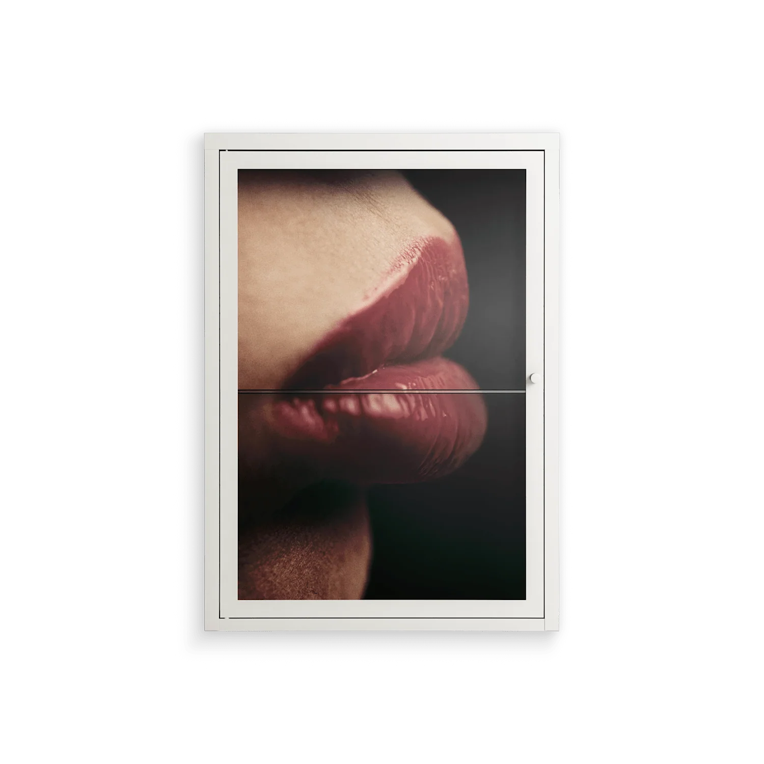 Red 4 - Wall Cabinet - Nadia Ryder - Chalk - Clear glass