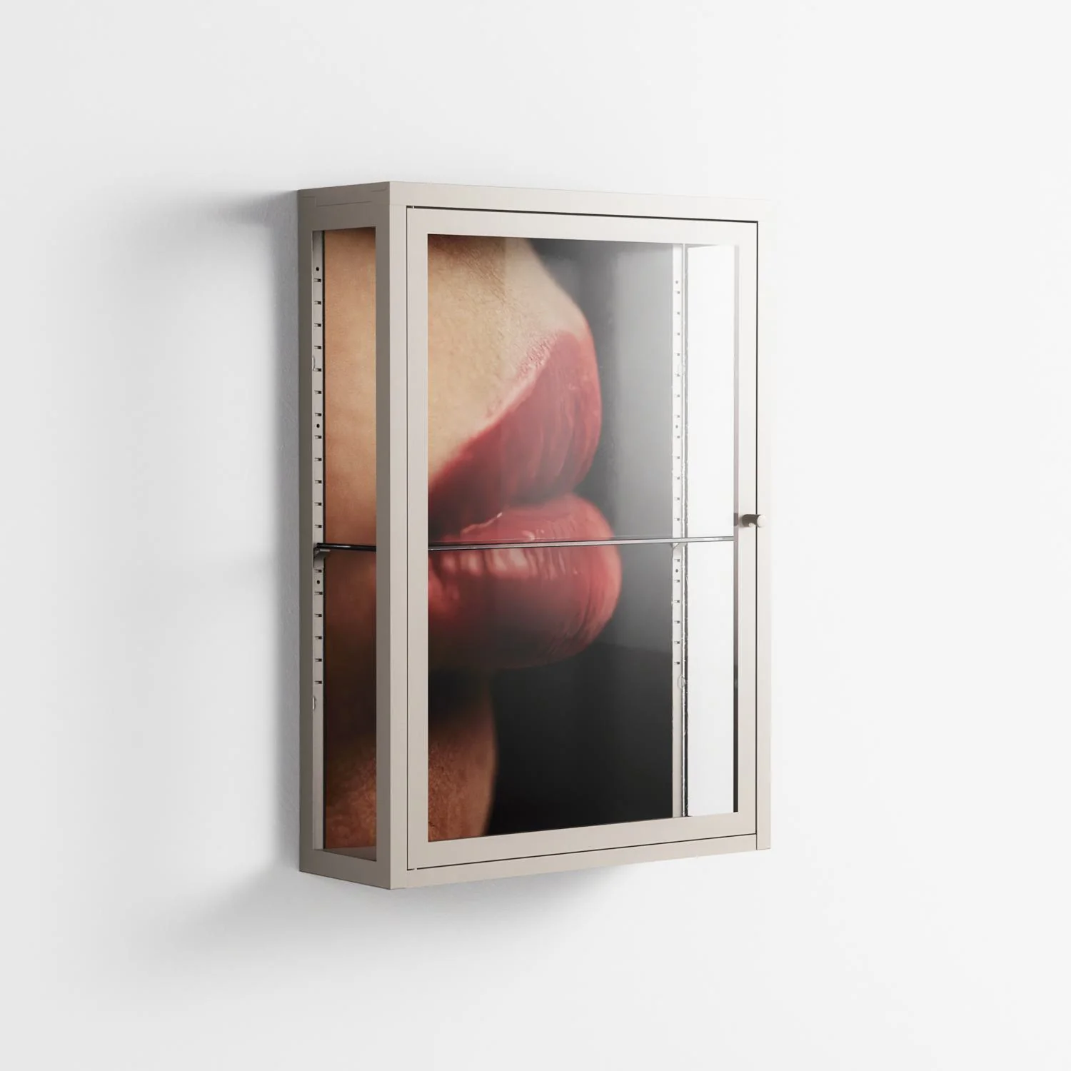 Red 4 - Wall Cabinet - Nadia Ryder - Pebble - Clear glass - Image 4