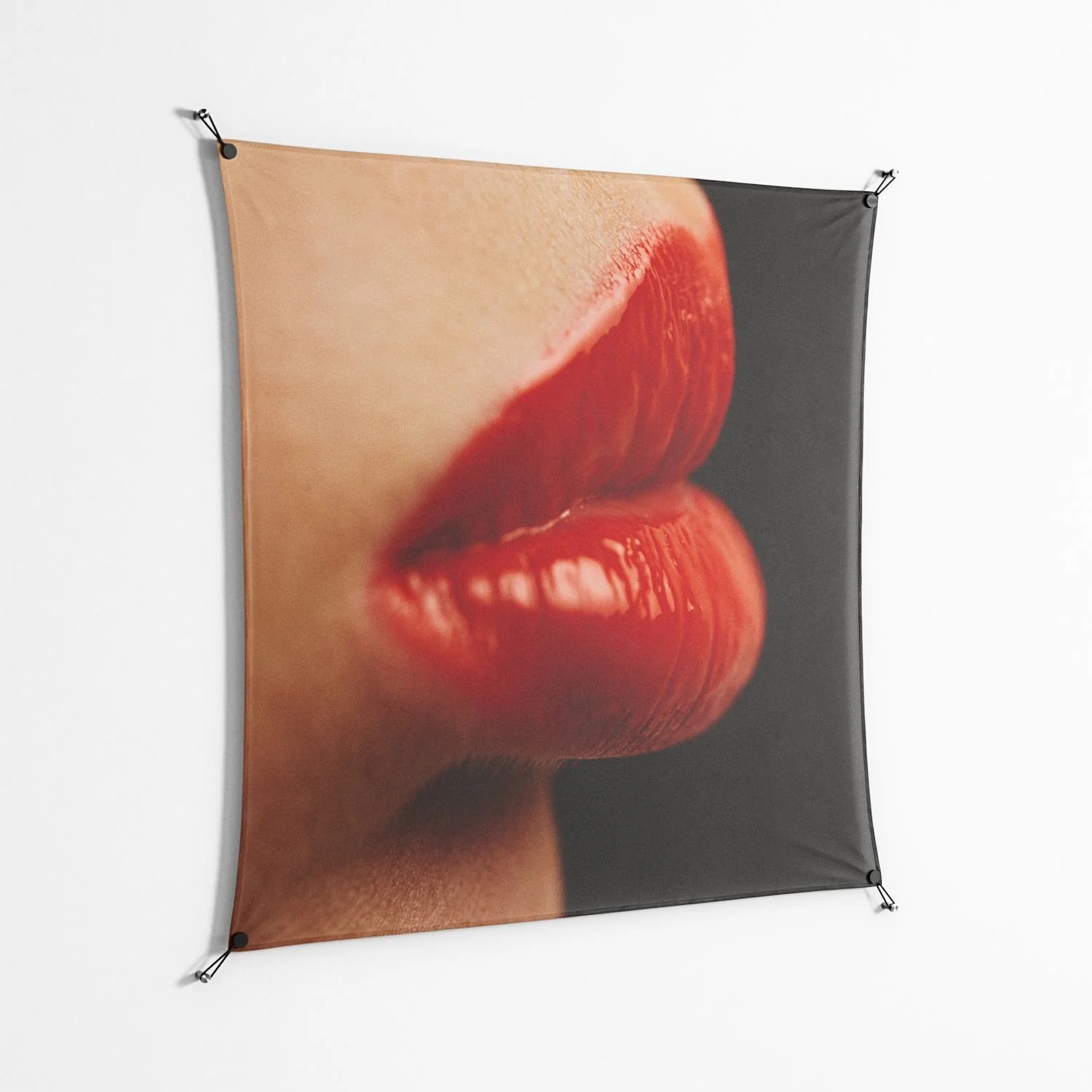 Red 4 - Work On Wall - Nadia Ryder - Black - 140 x 140 cm - Image 2