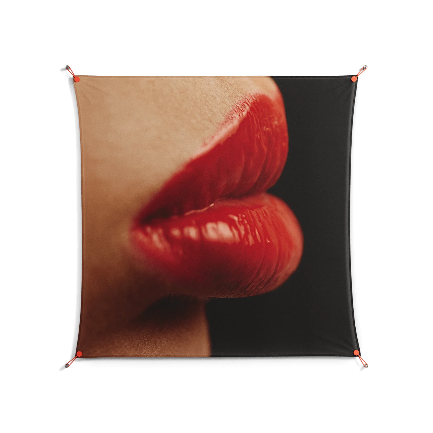Red 4 - Work On Wall - Nadia Ryder - Orange - 140 x 140 cm