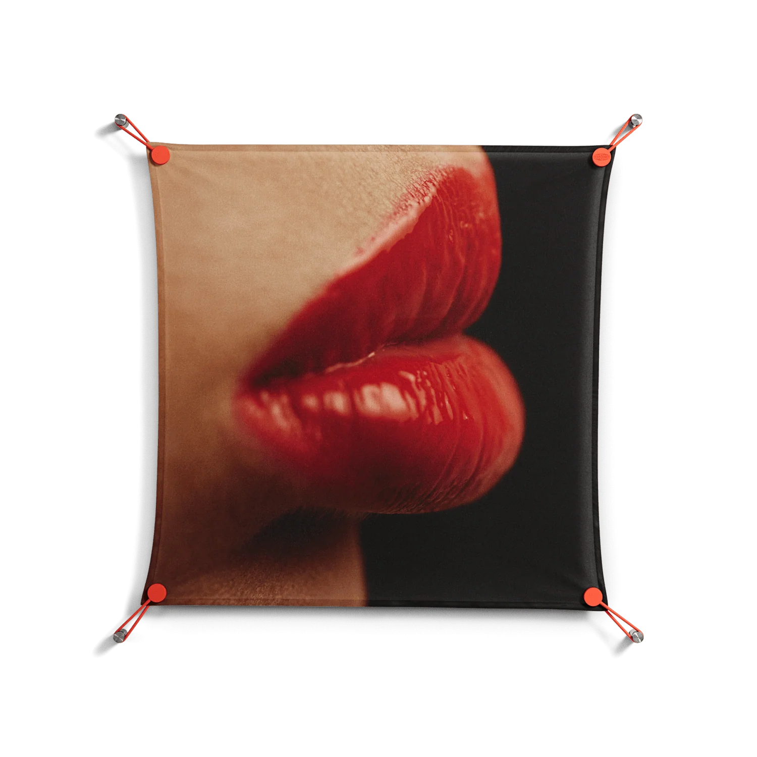 Red 4 - Work On Wall - Nadia Ryder - Orange - 70 x 70 cm