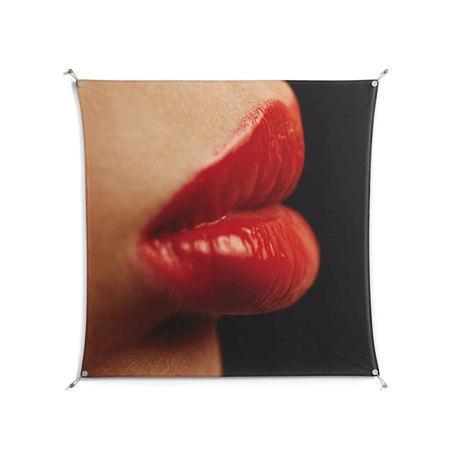 Red 4 - Work On Wall - Nadia Ryder - Silver - 140 x 140 cm