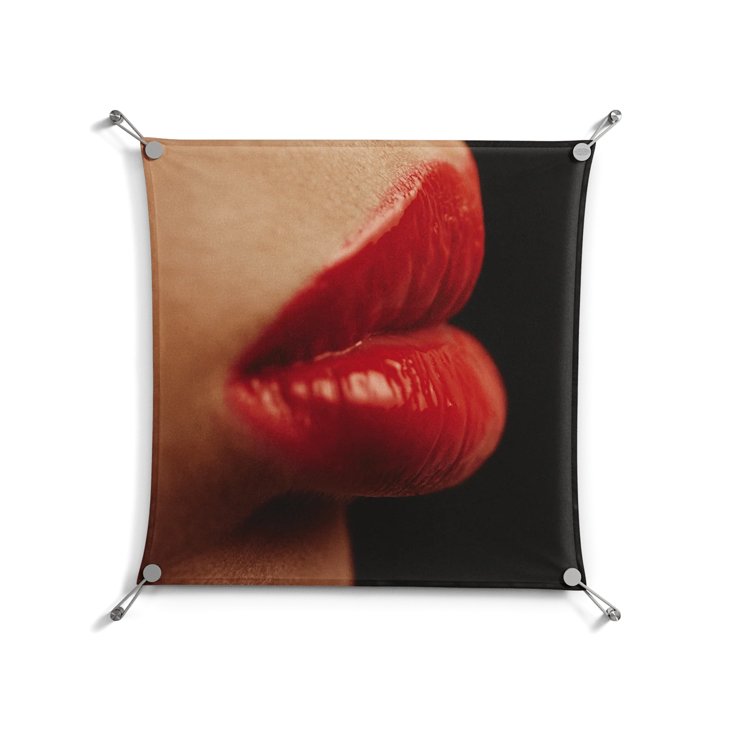 Red 4 - Work On Wall - Nadia Ryder - Silver - 70 x 70 cm