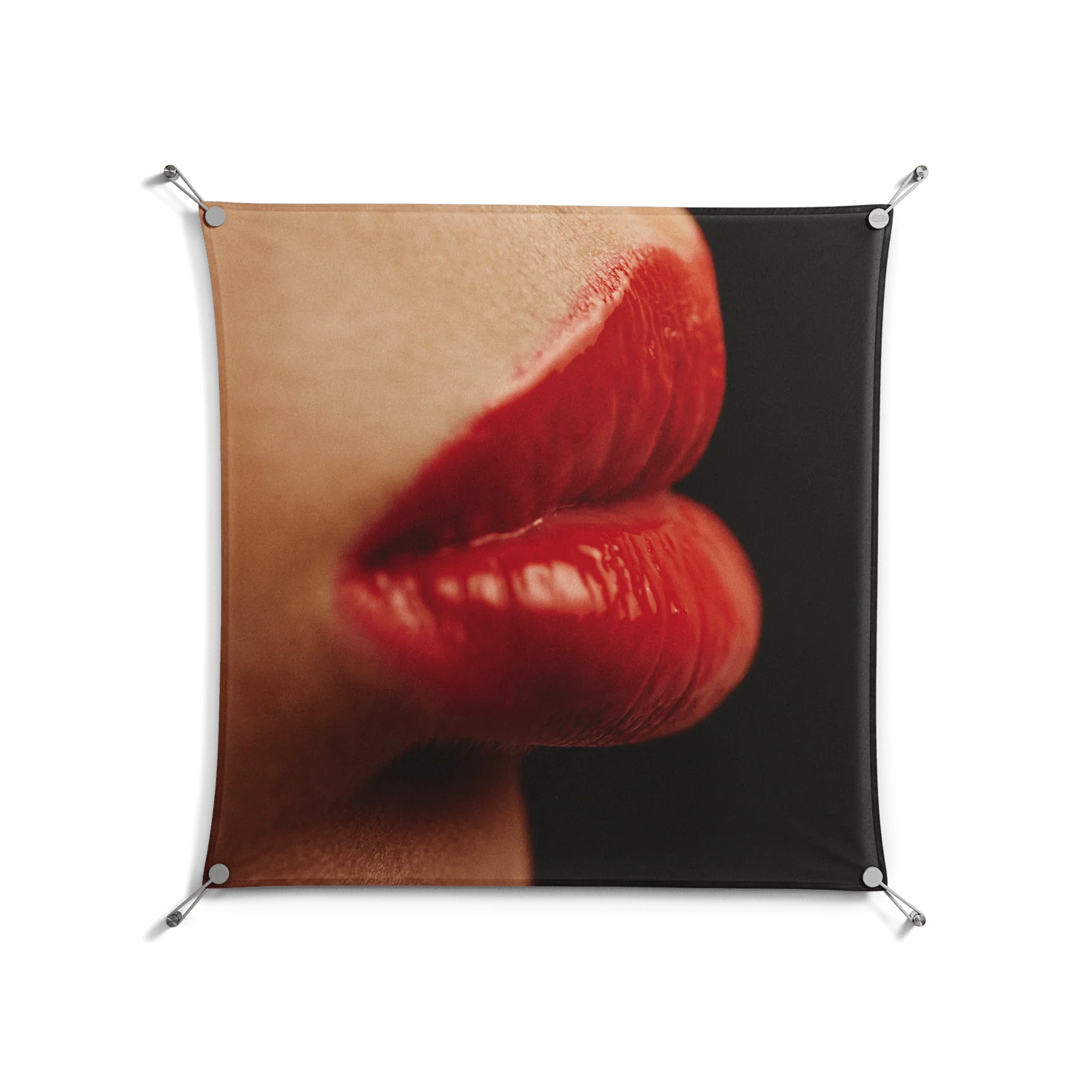Red 4 - Work On Wall - Nadia Ryder - Silver - 90 x 90 cm