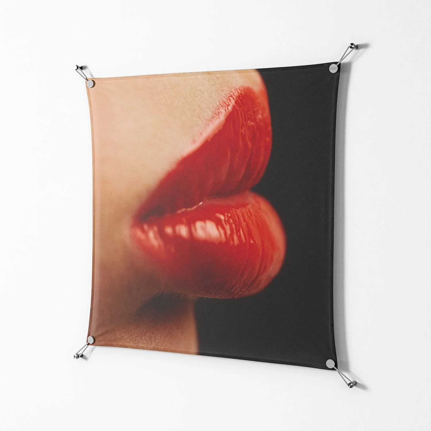 Red 4 - Work On Wall - Nadia Ryder - Silver - 90 x 90 cm - Image 2