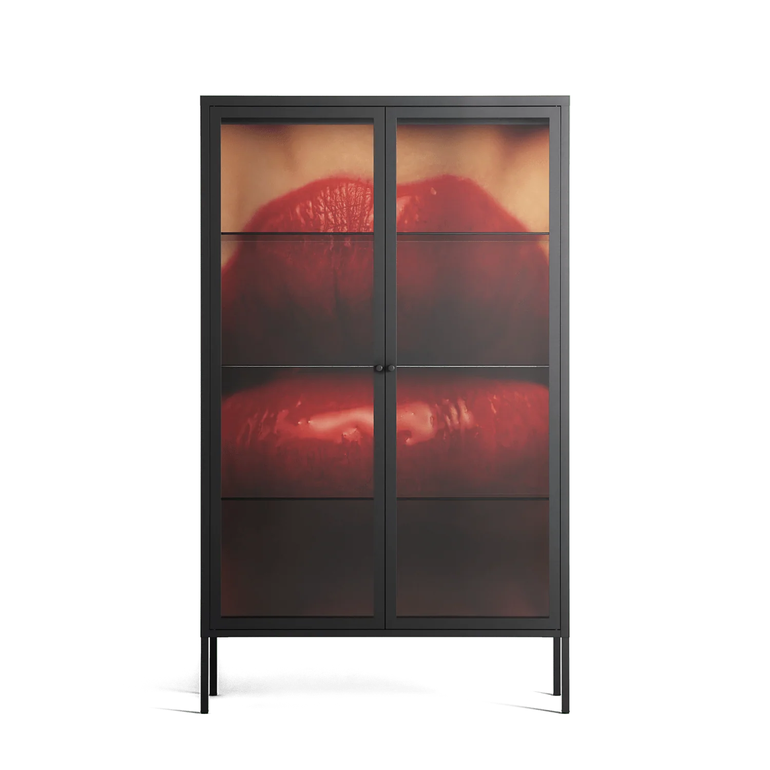 Red - Cabinet - Nadia Ryder - Antracite - Clear glass