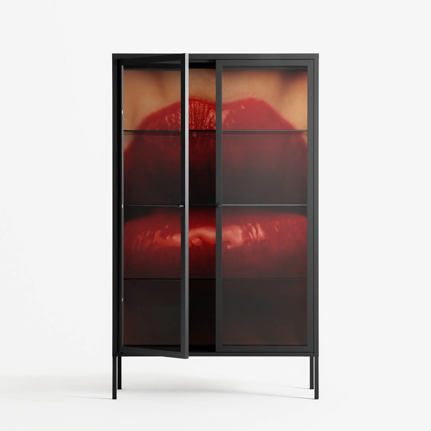 Red - Cabinet - Nadia Ryder - Antracite - Clear glass - Image 2